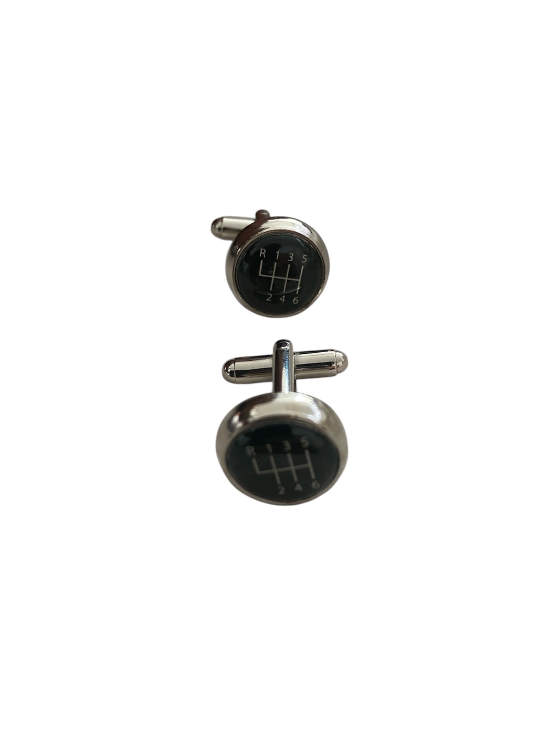 Men's Cufflinks and Tie Clip Set - Gear Shift Design - photo 4