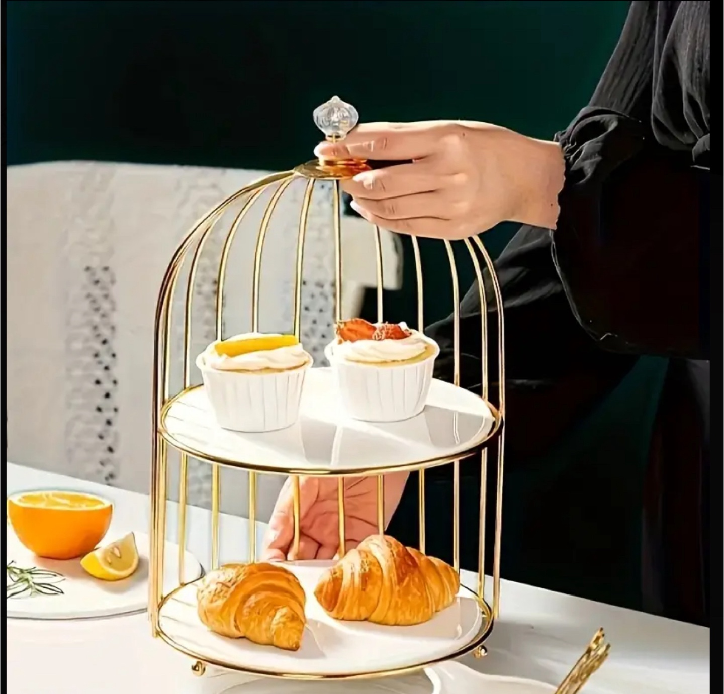 Two-Tiered Dessert Stand - photo 4