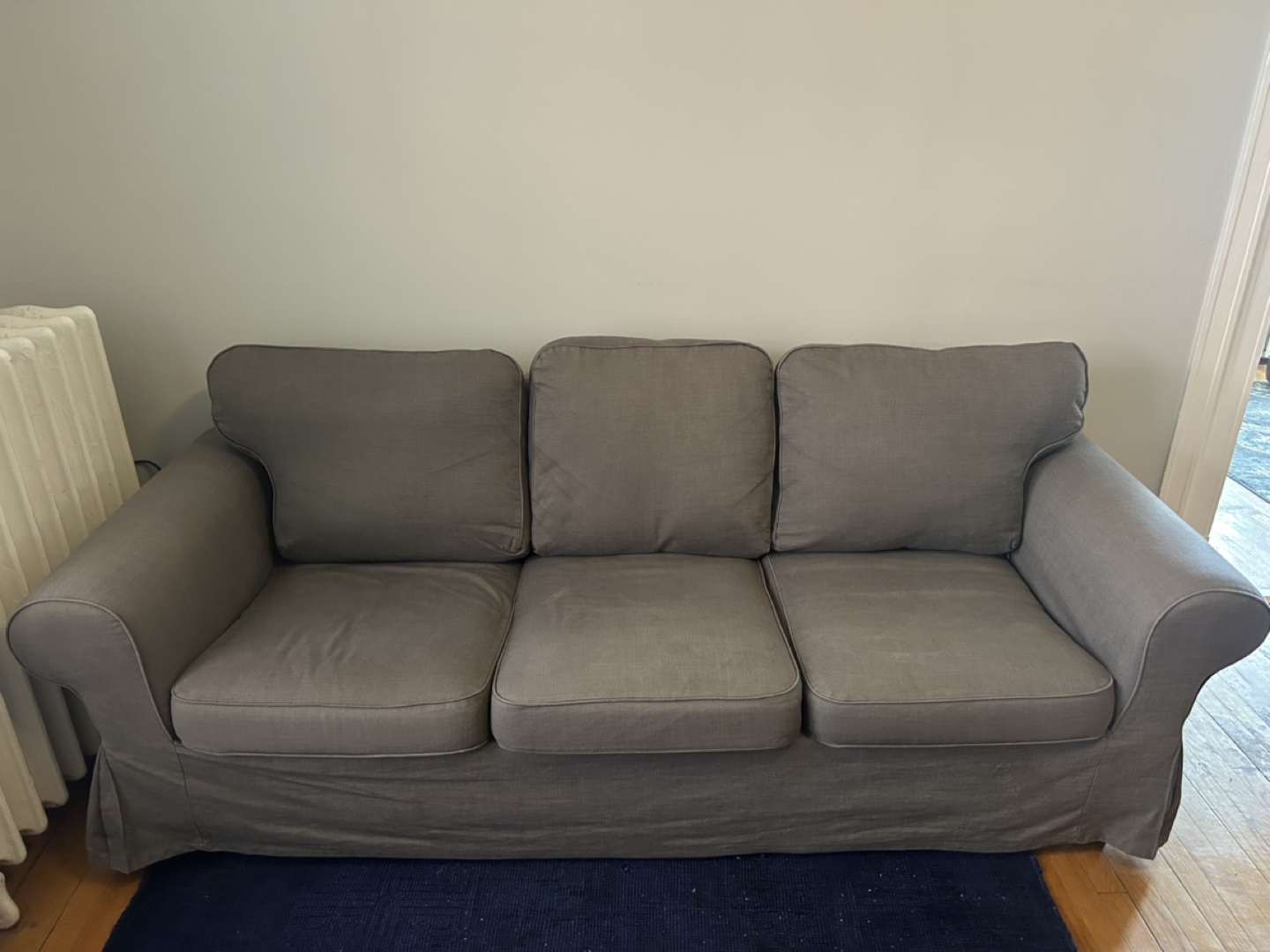 Gray Ikea Ektorp 3 seat sofa