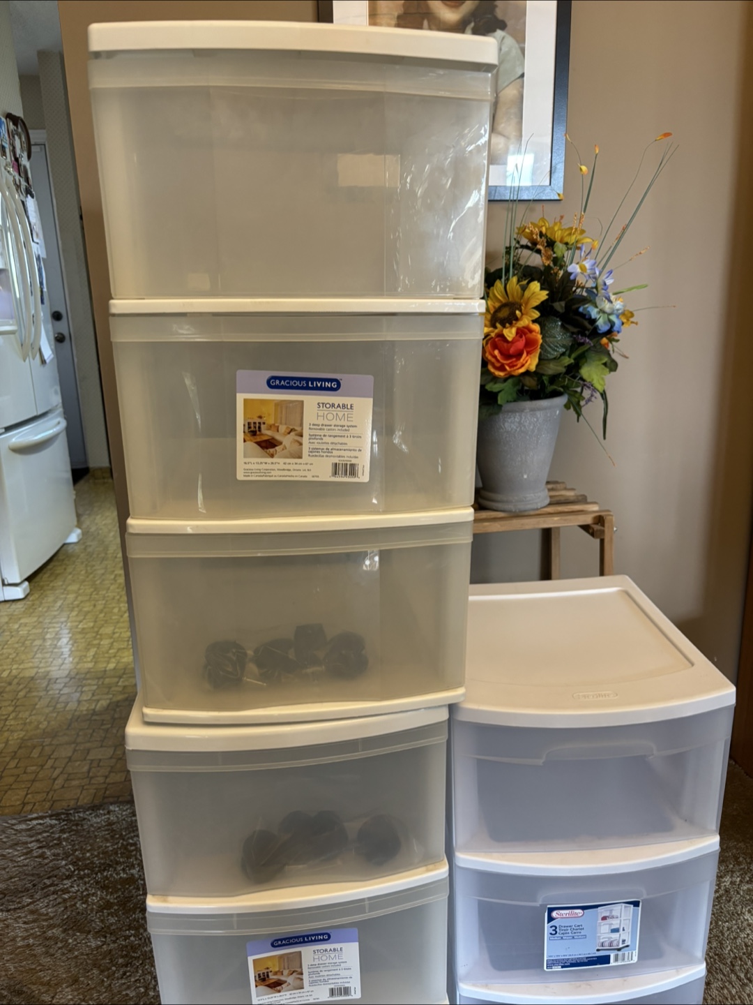 Three-Drawer Storage Units - Gracious Living & Sterilite
