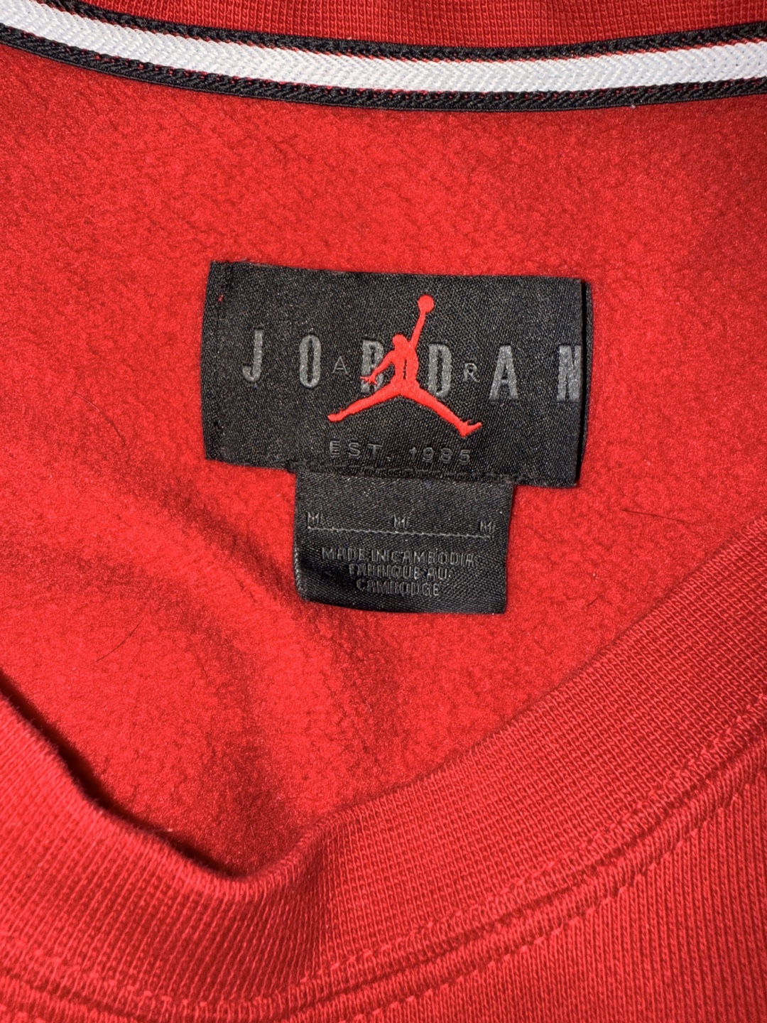 Jordan Red Crewneck Sweatshirt - photo 2