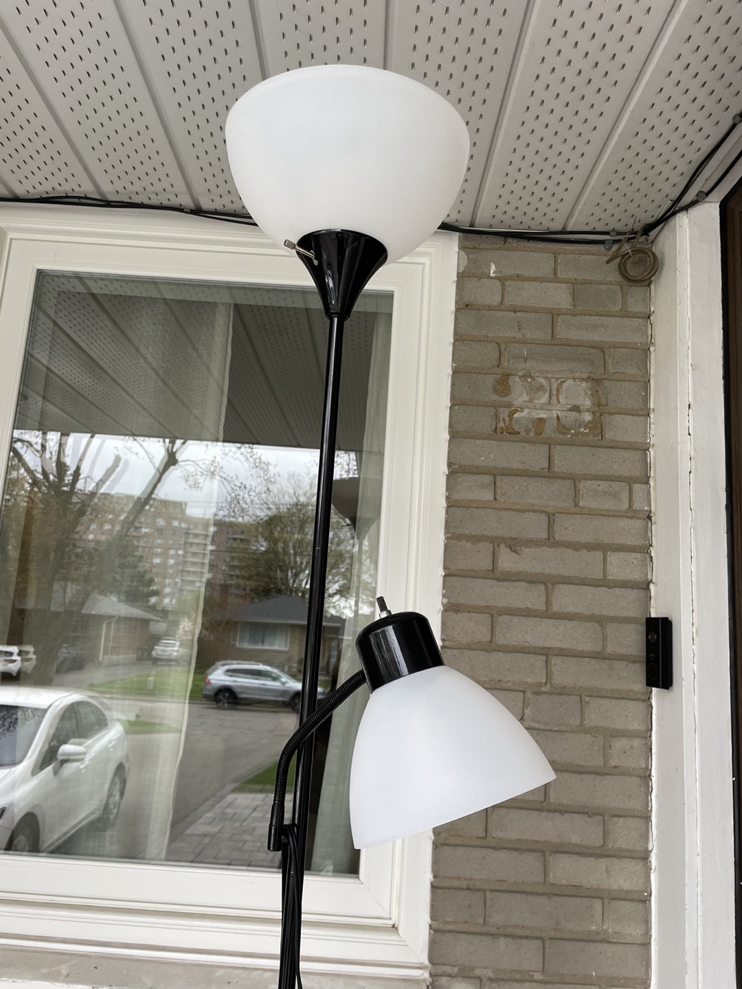 Black Floor Lamp with Two Shades - photo 2