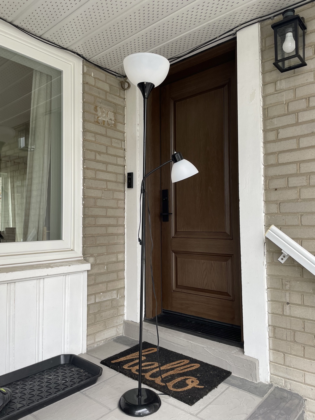 Black Floor Lamp with Two Shades - photo 3