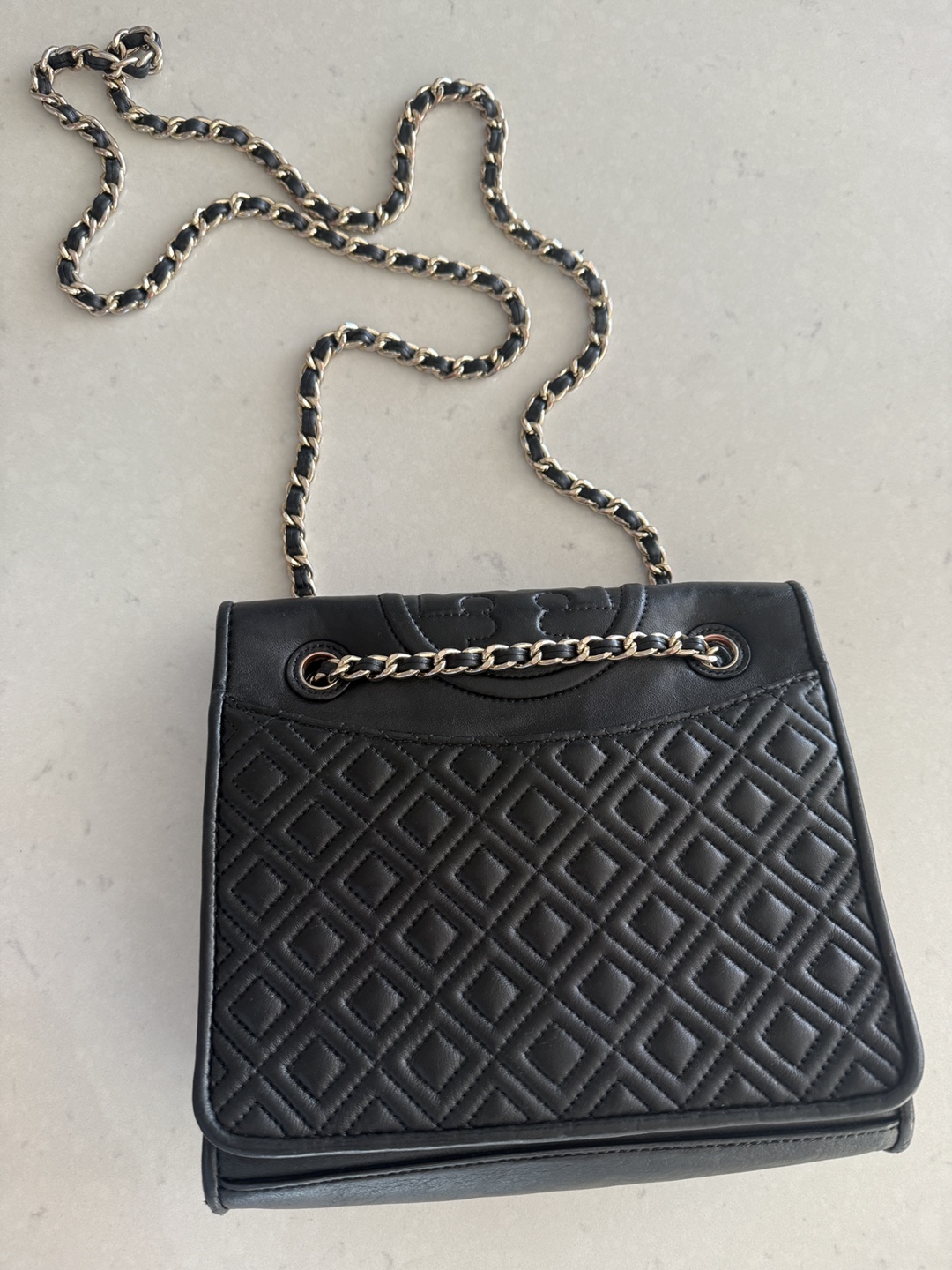 Tory Burch Black Quilted Leather Shoulder Bag - photo 2