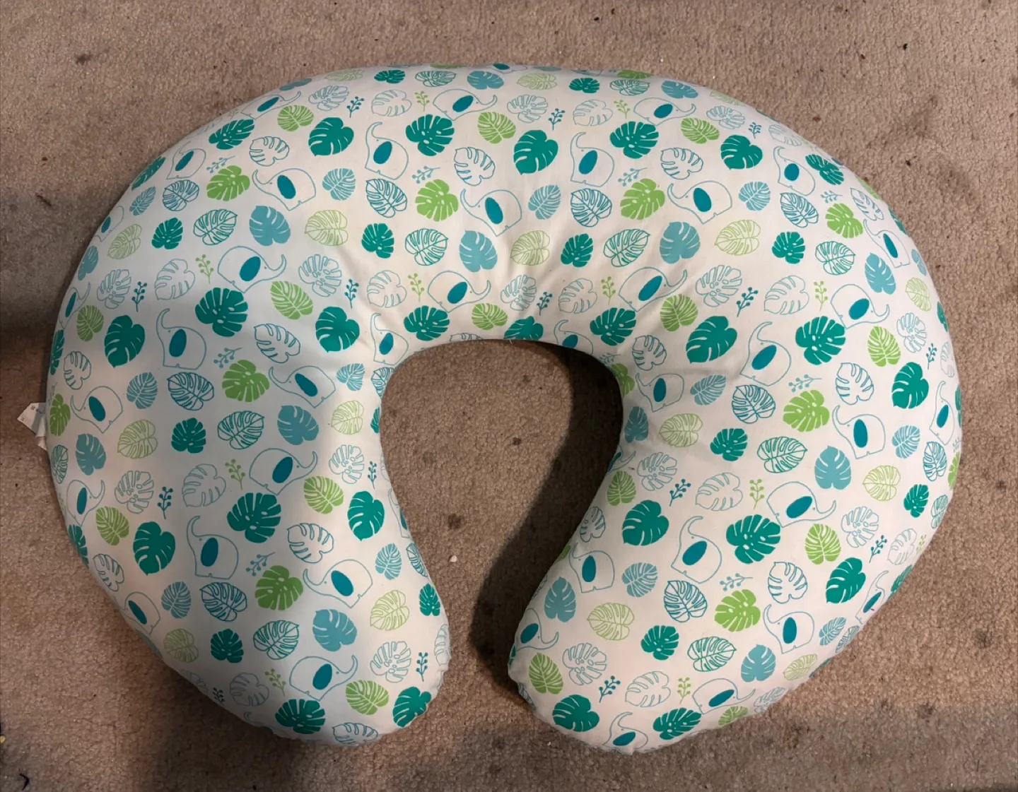 Boppy breastfeeding pillow with Dr Brown cover thumbnail