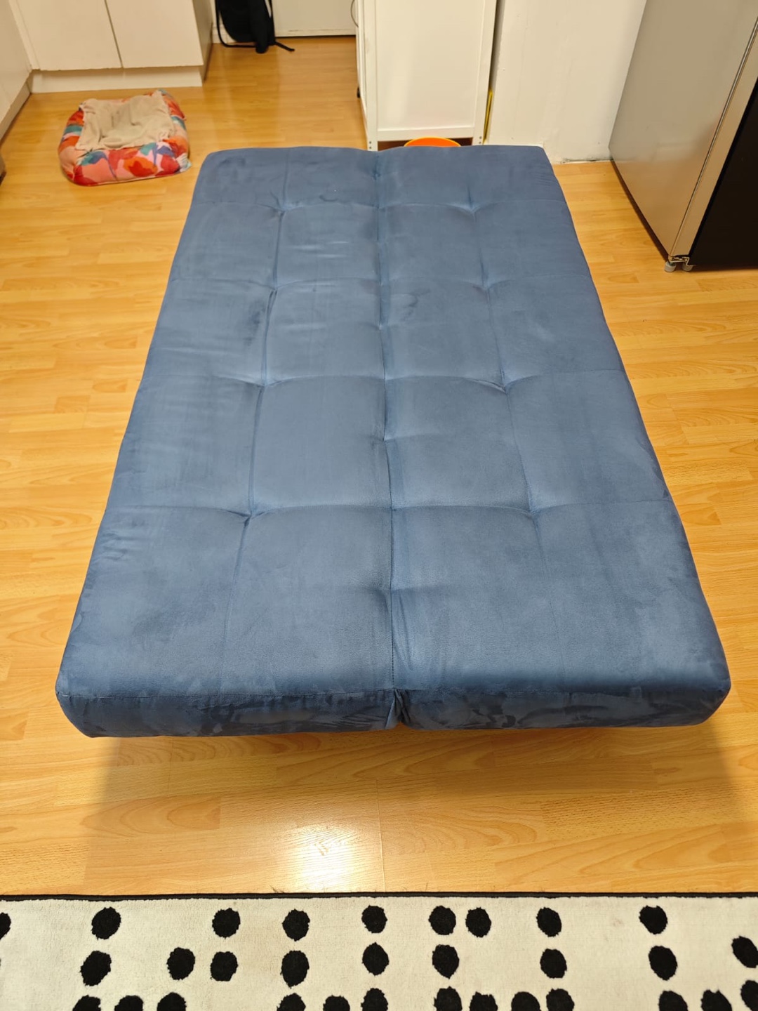 Blue Velvet IKEA Sofa Bed - photo 5