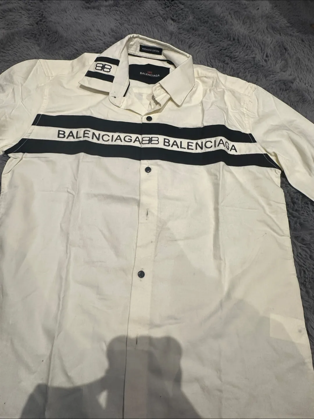 Balenciaga Men's Long Sleeve Button-Down Shirt thumbnail