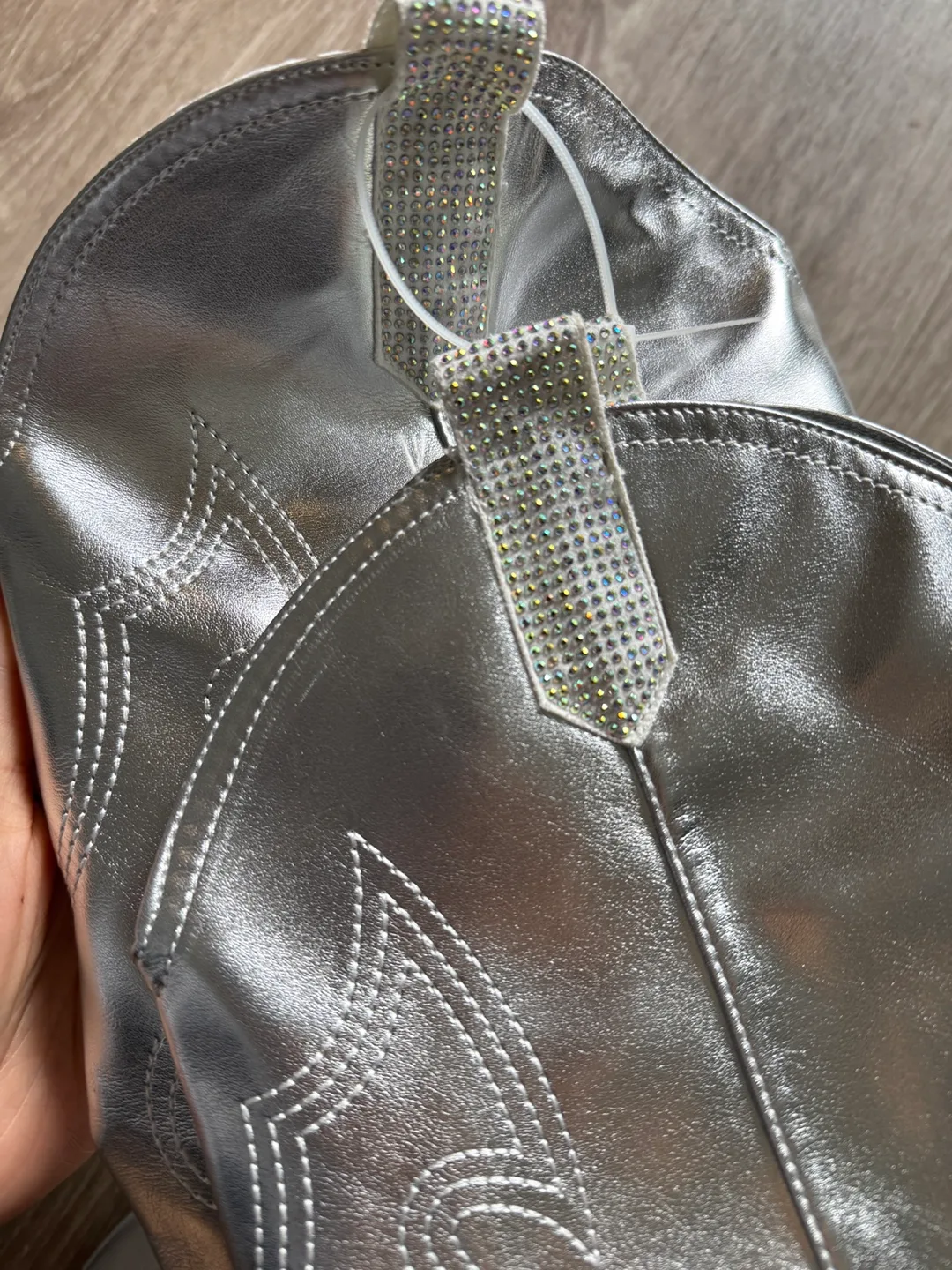 Silver Metallic Cowboy Boots 🧡 image indicator(6)