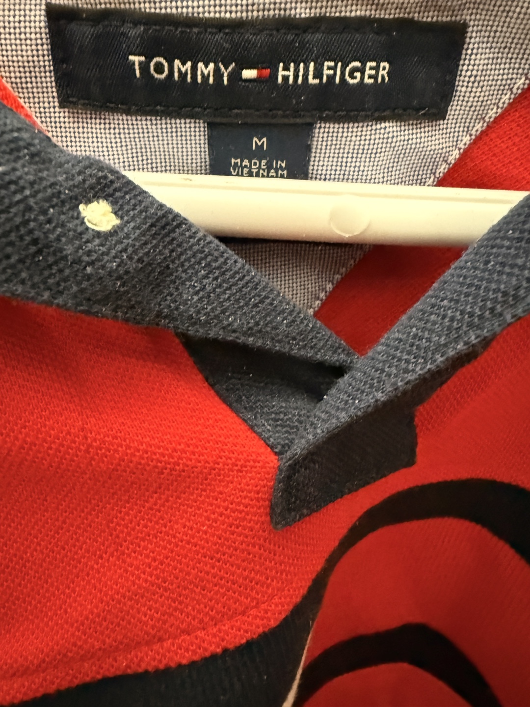 Tommy Hilfiger Men's Medium Red Polo Shirt - photo 2
