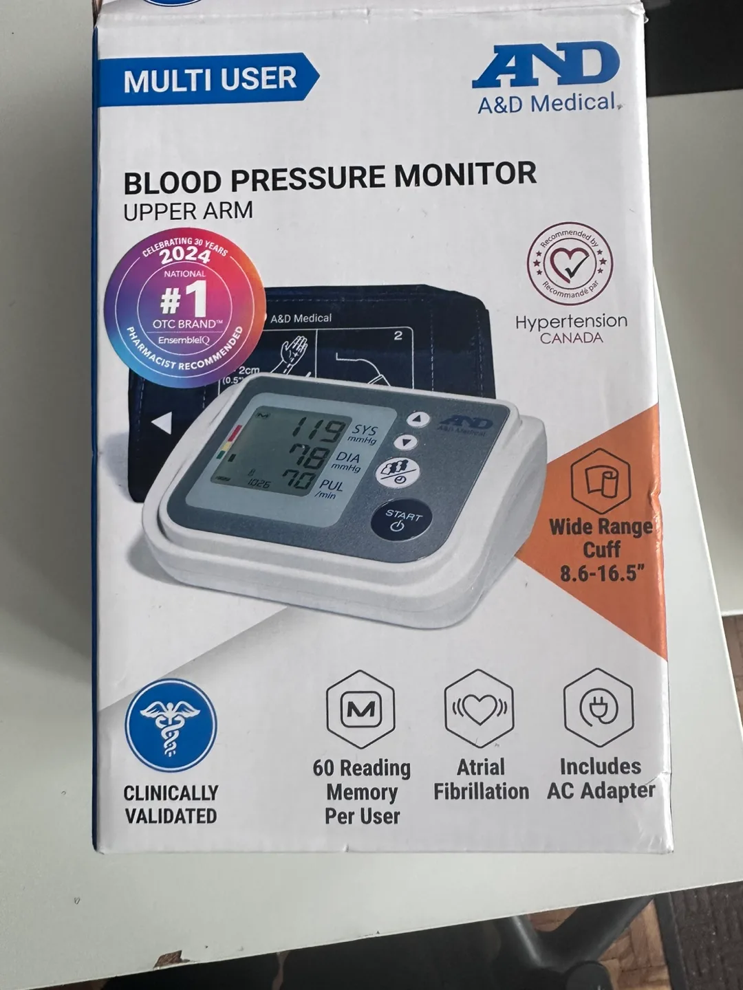 A&D Medical UA-767FAM Blood Pressure Monitor thumbnail