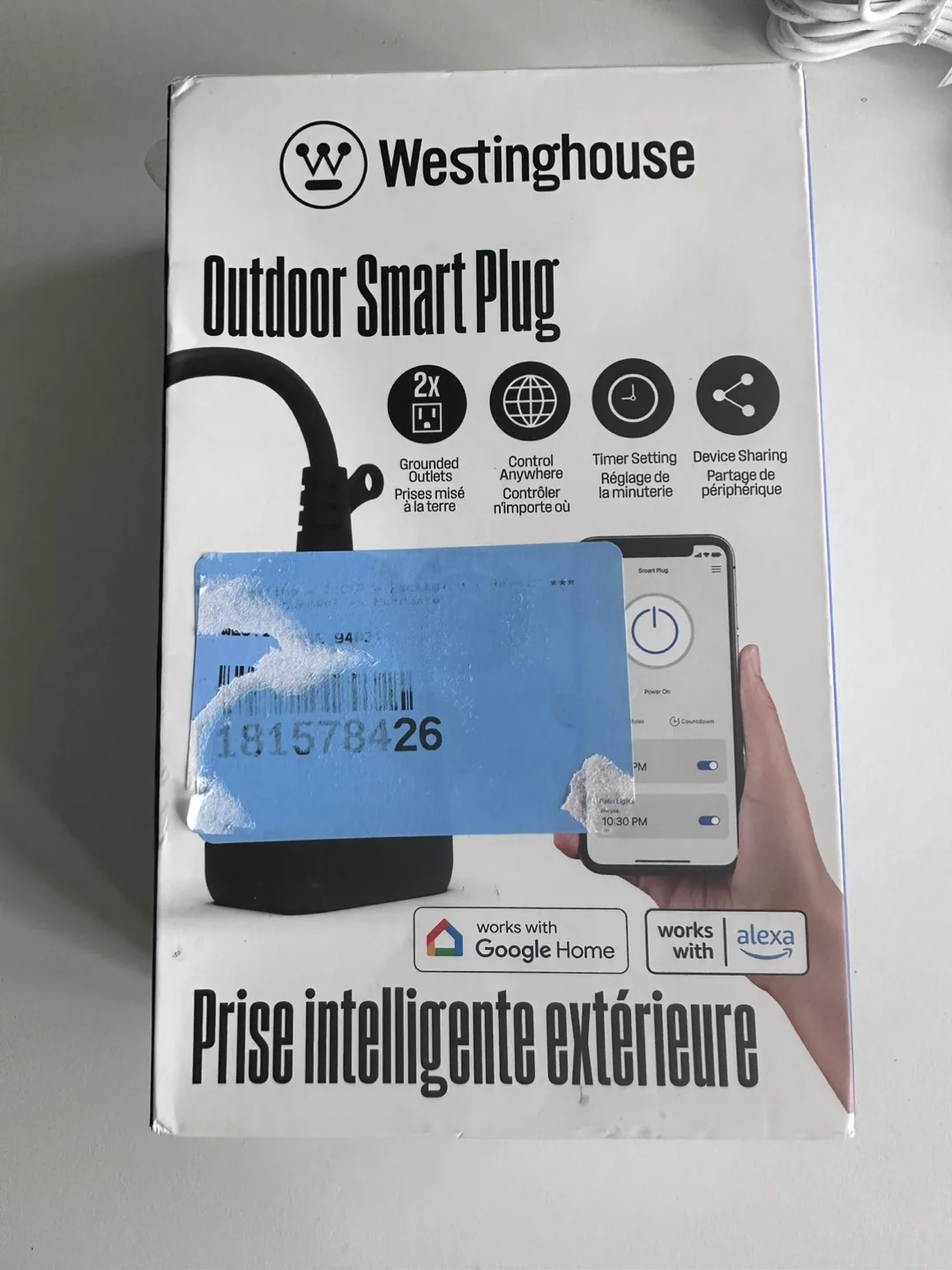 Westinghouse Outdoor Smart Plug - Works with Google Home & Alexa thumbnail
