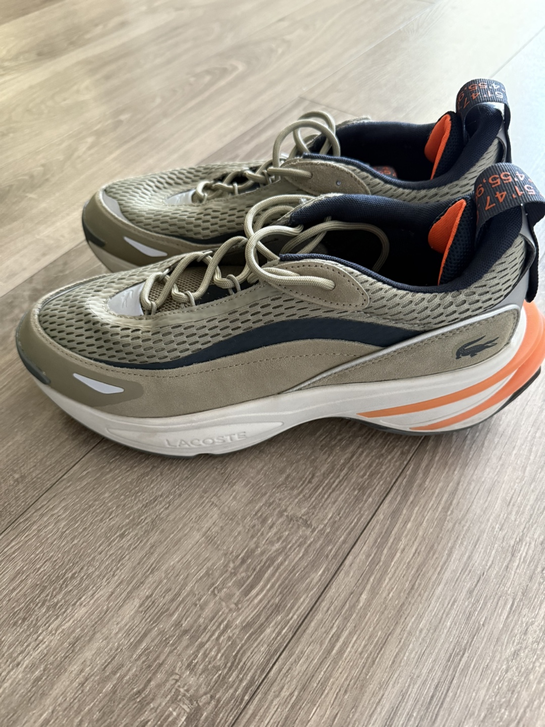 Lacoste Men's Green and Orange Running Shoes-Size 10.5 - photo 5