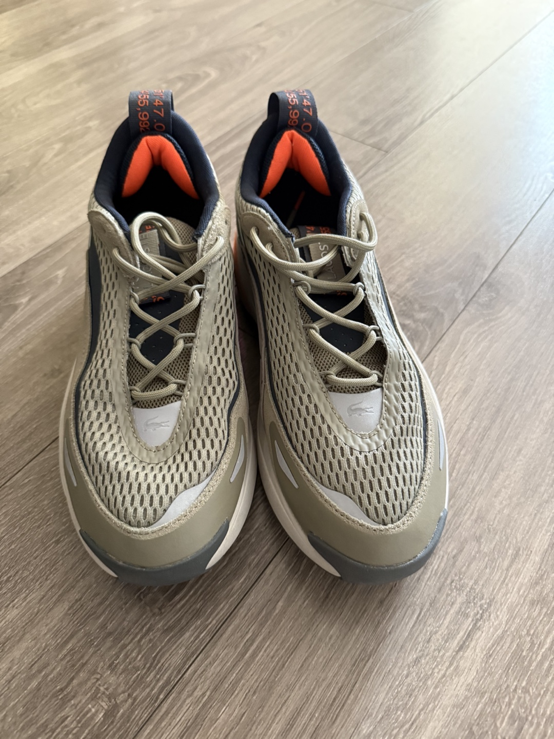 Lacoste Men's Green and Orange Running Shoes-Size 10.5 - photo 4