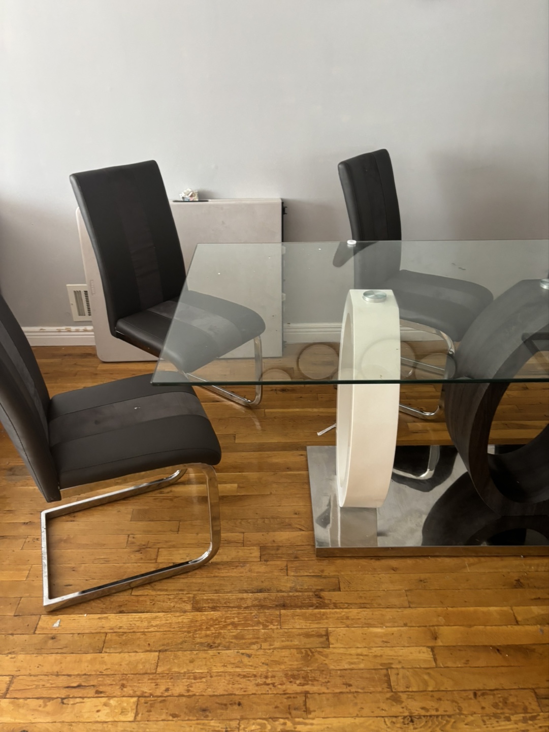 Glass dining room table set - photo 2