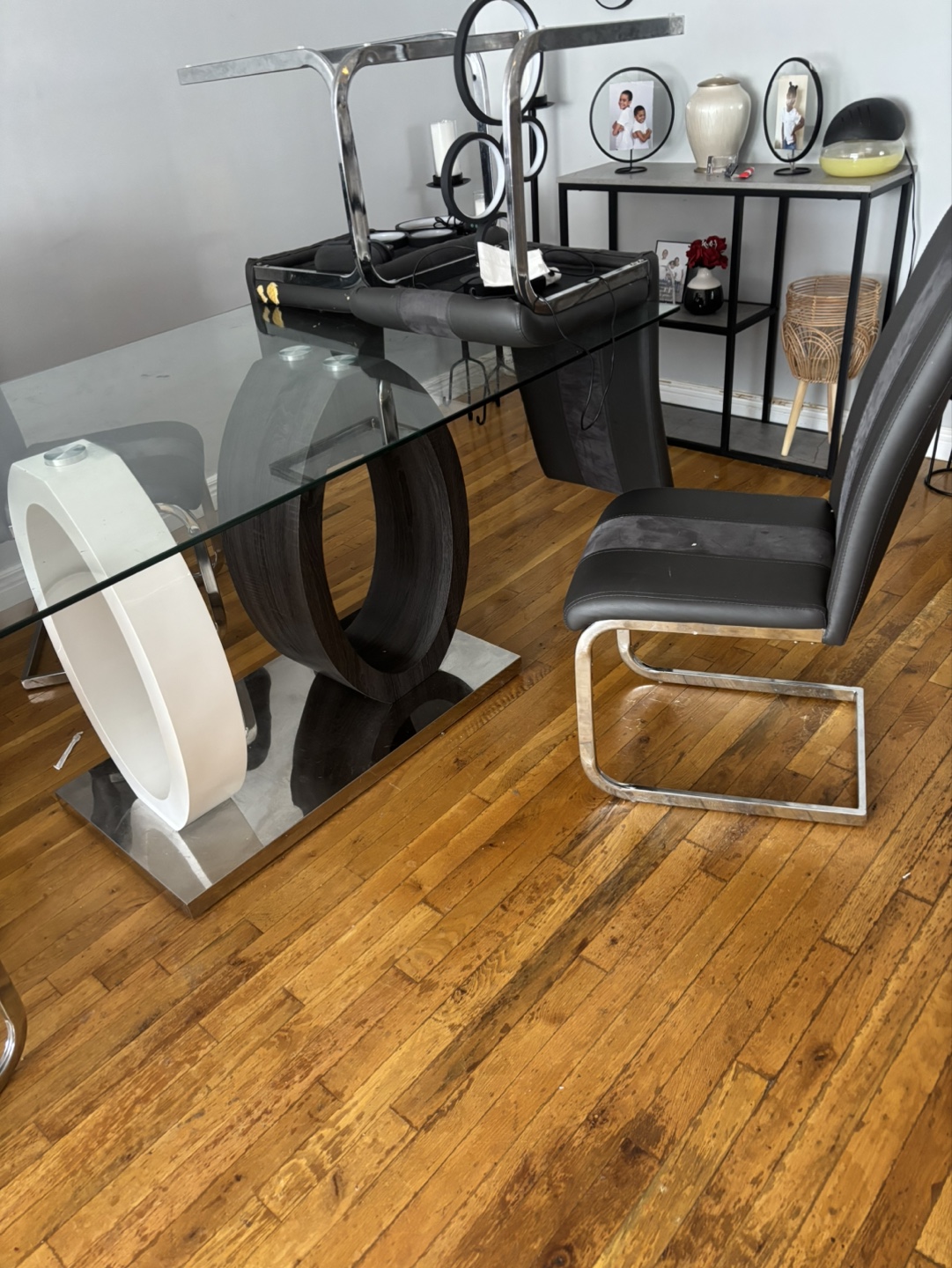 Glass dining room table set - photo 3