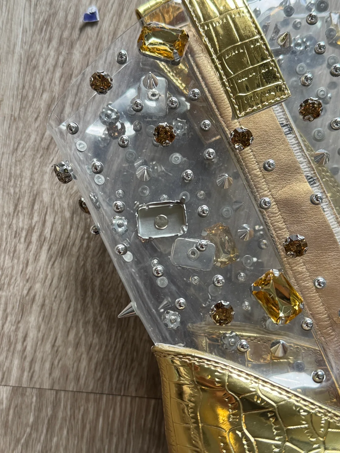 Gold Cowboy Boots w/ Studs & Rhinestones 🧡 image indicator(3)