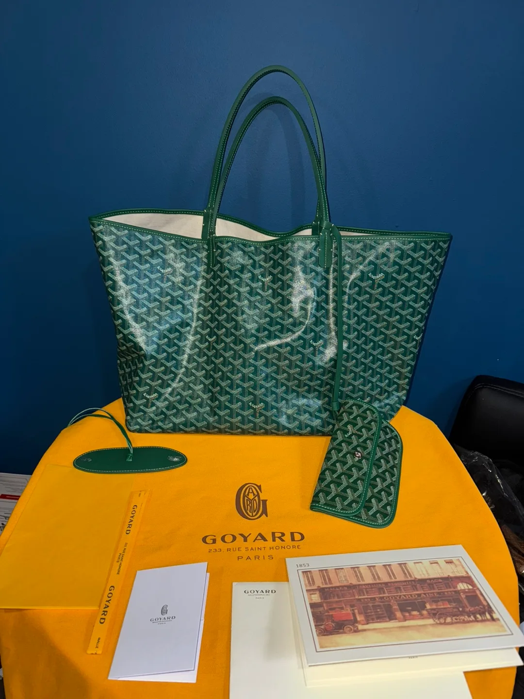 Goyardine Anjou Reversible GM Tote Green image indicator(2)