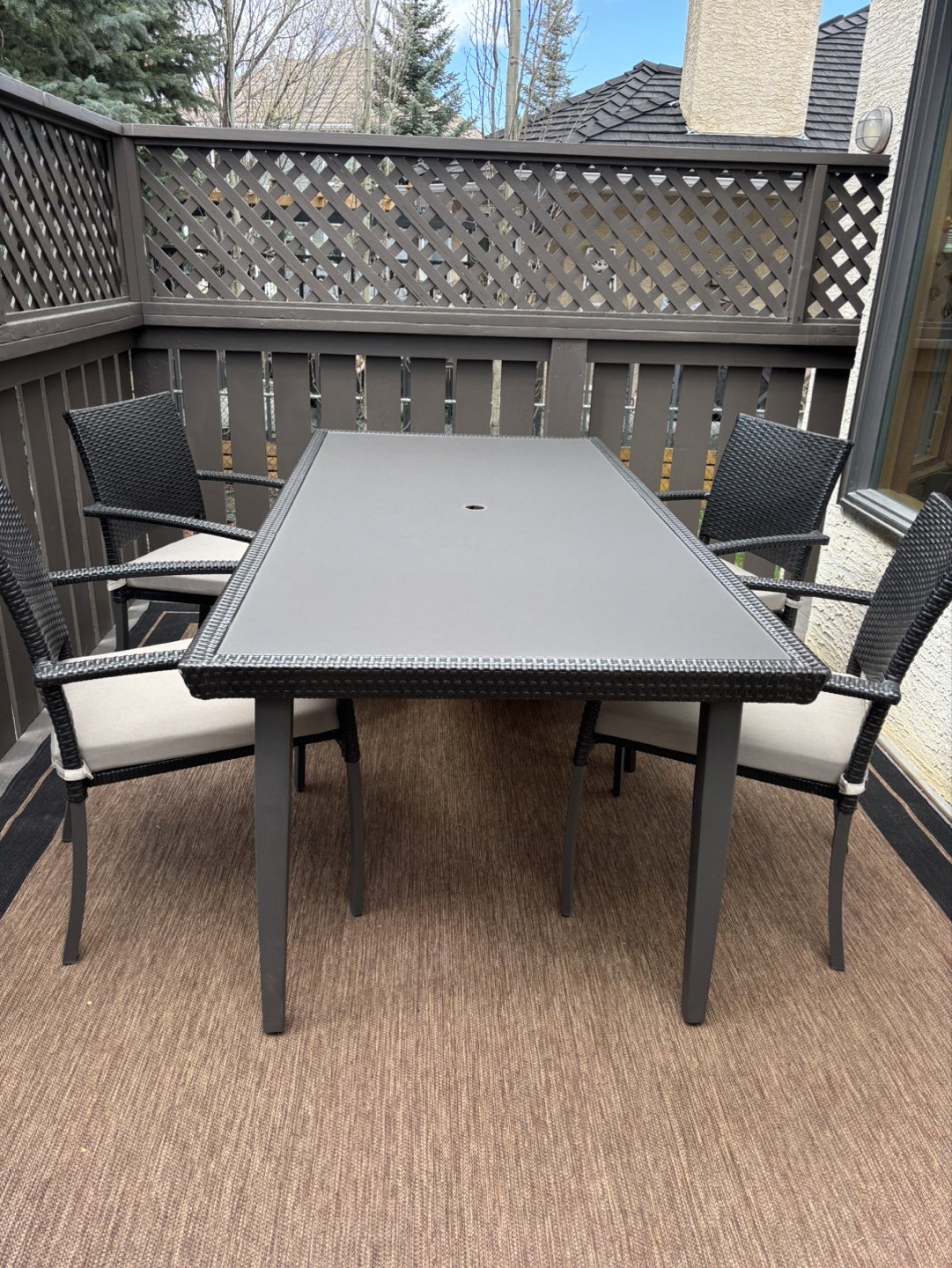 Patio Dining Set - 6 chairs and table