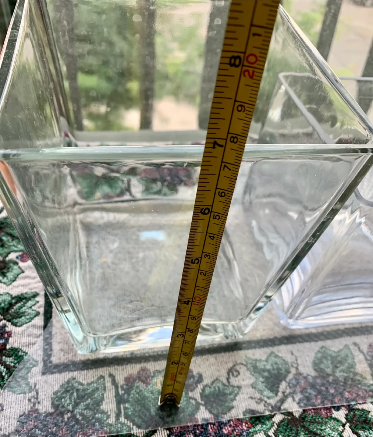 Two Square Glass Vases image indicator(3)