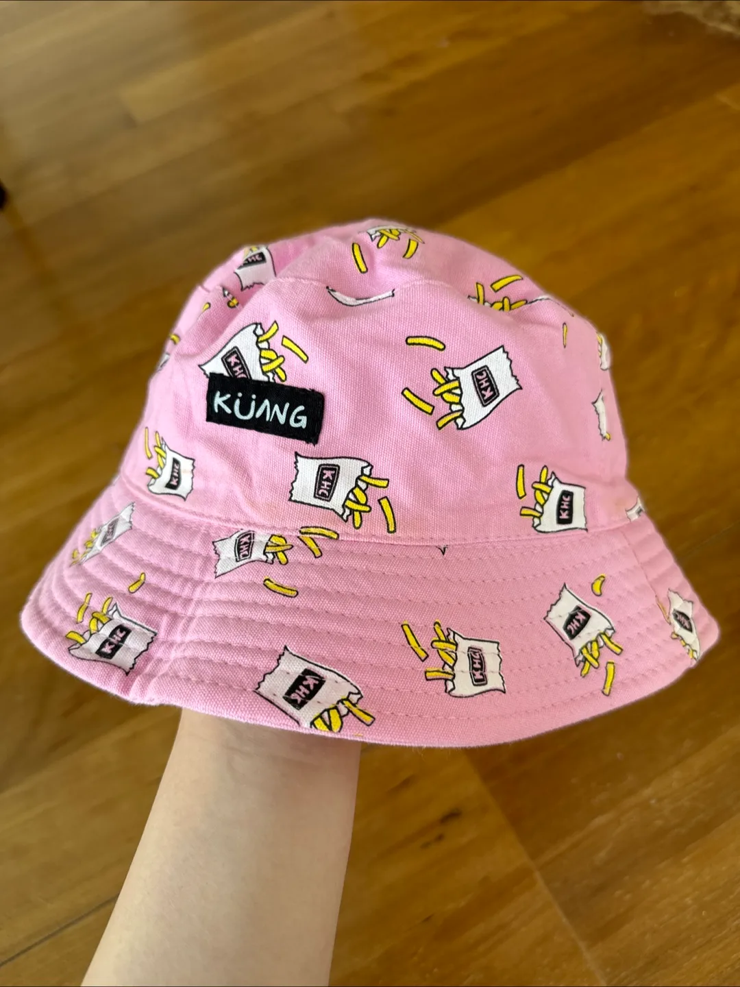 Pink French Fry Reversible Bucket Hat thumbnail