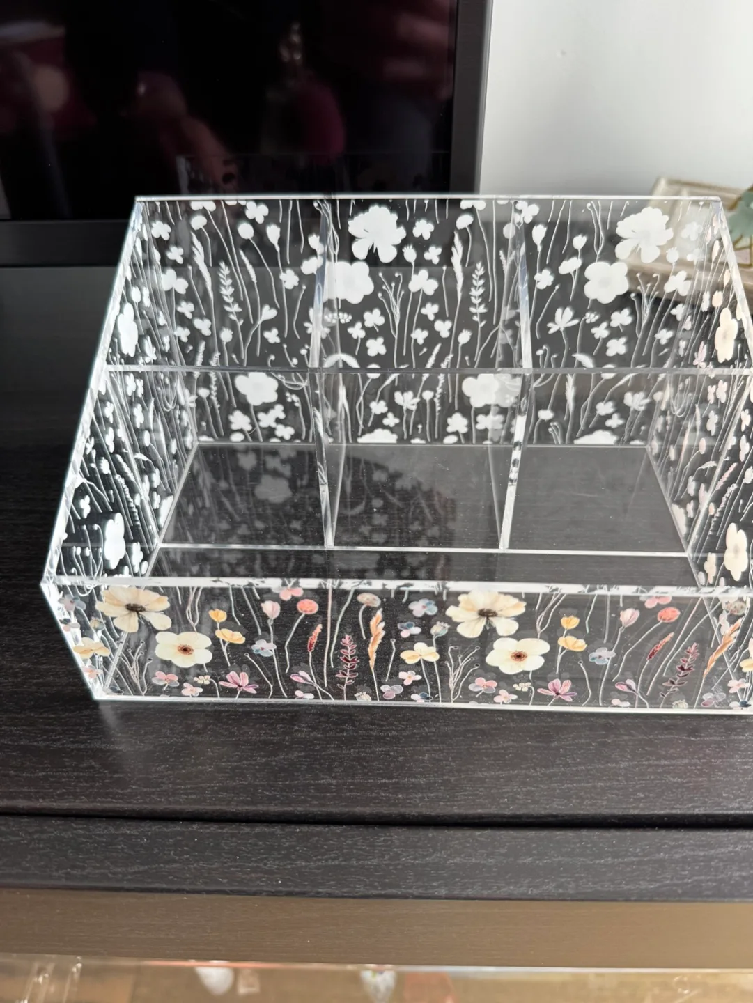 Floral desk Organizer BRAND NEW thumbnail