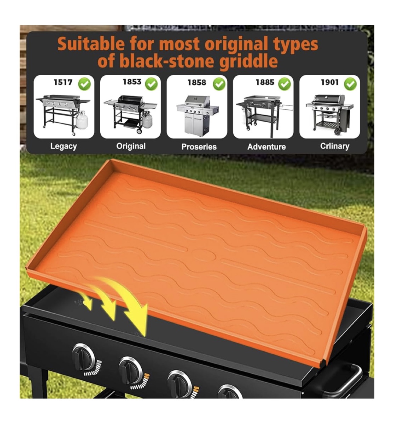 NEW 36" Grill Mat for Blackstone & Alike - photo 3