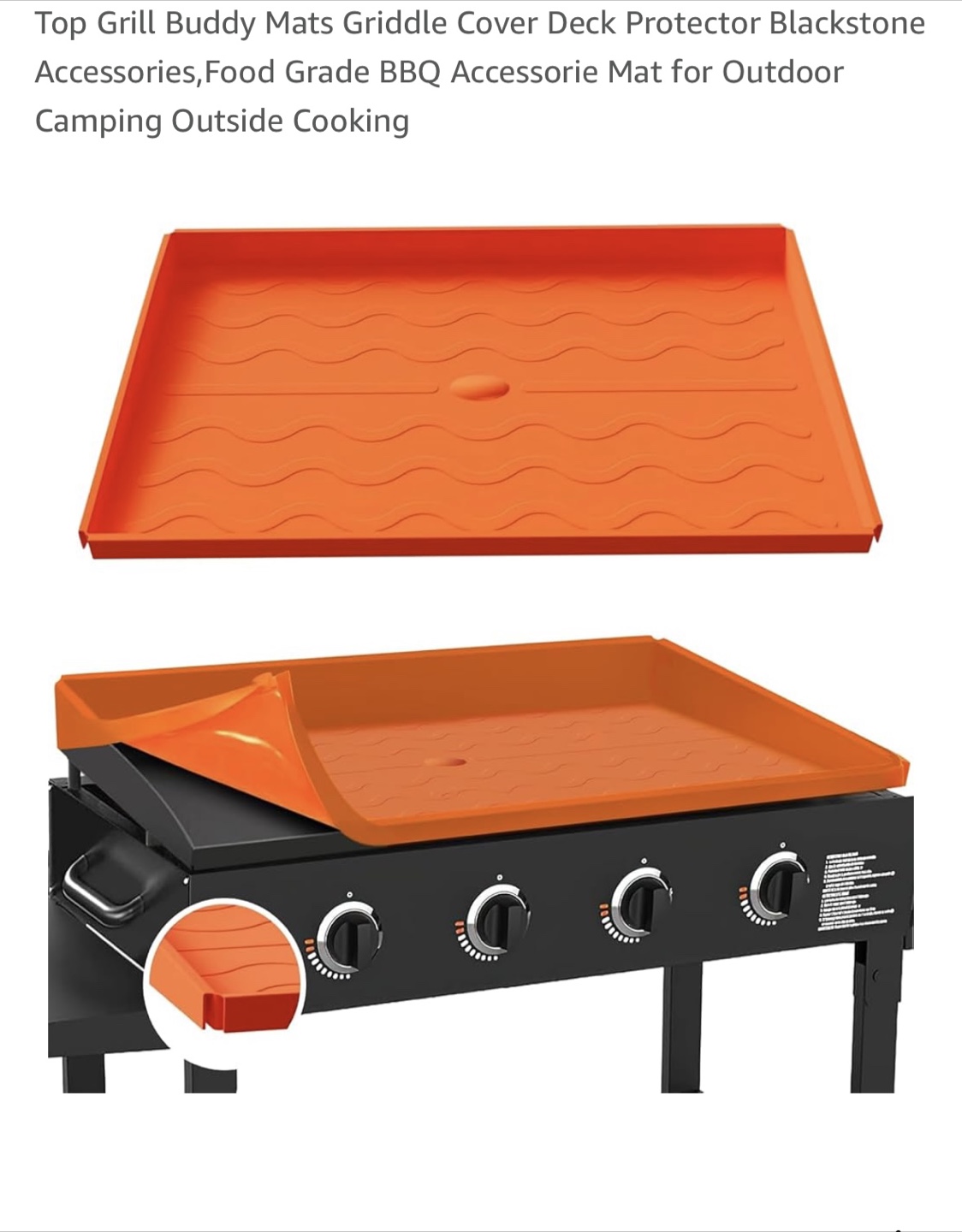 NEW 36" Grill Mat for Blackstone & Alike