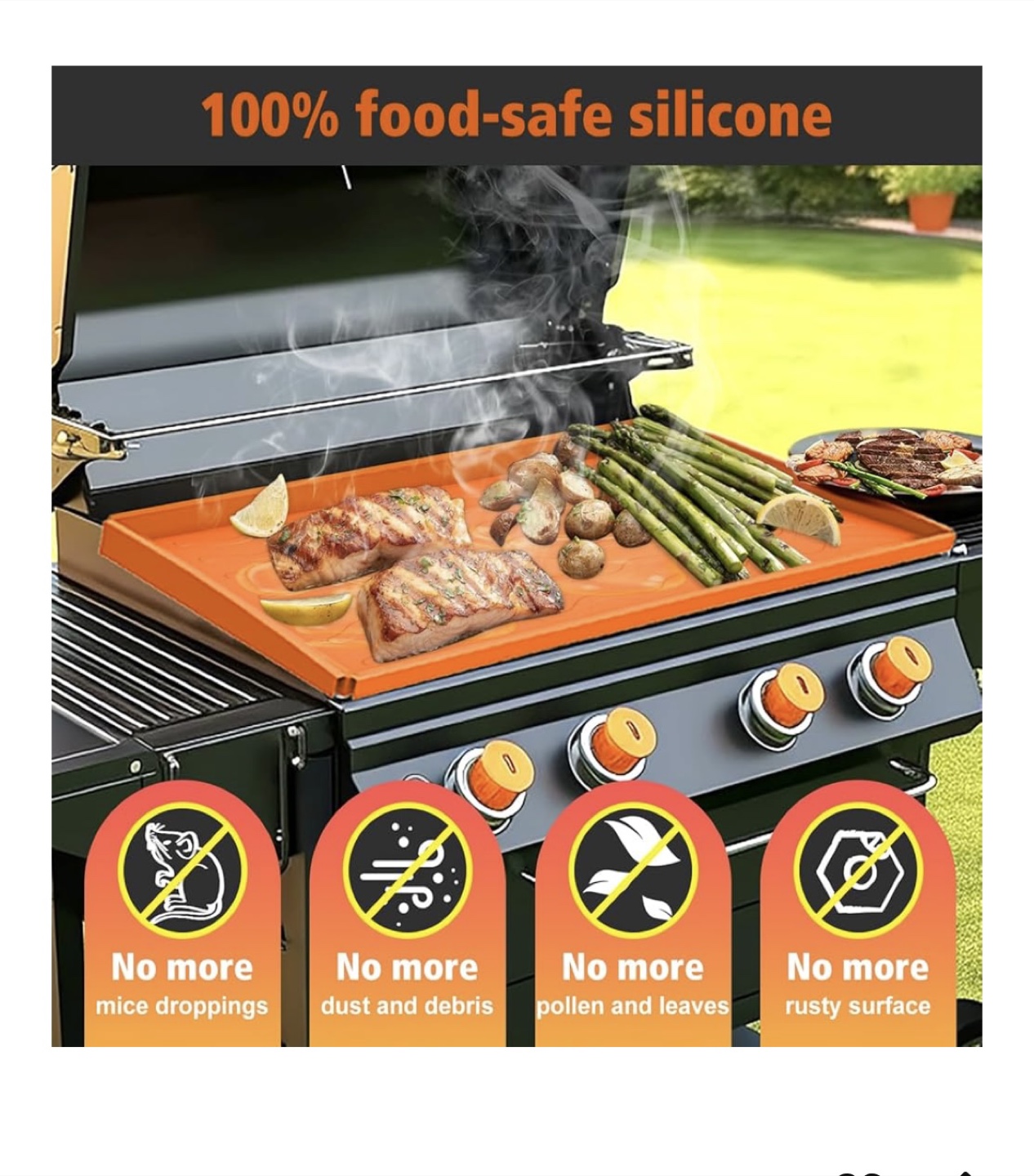 NEW 36" Grill Mat for Blackstone & Alike - photo 2