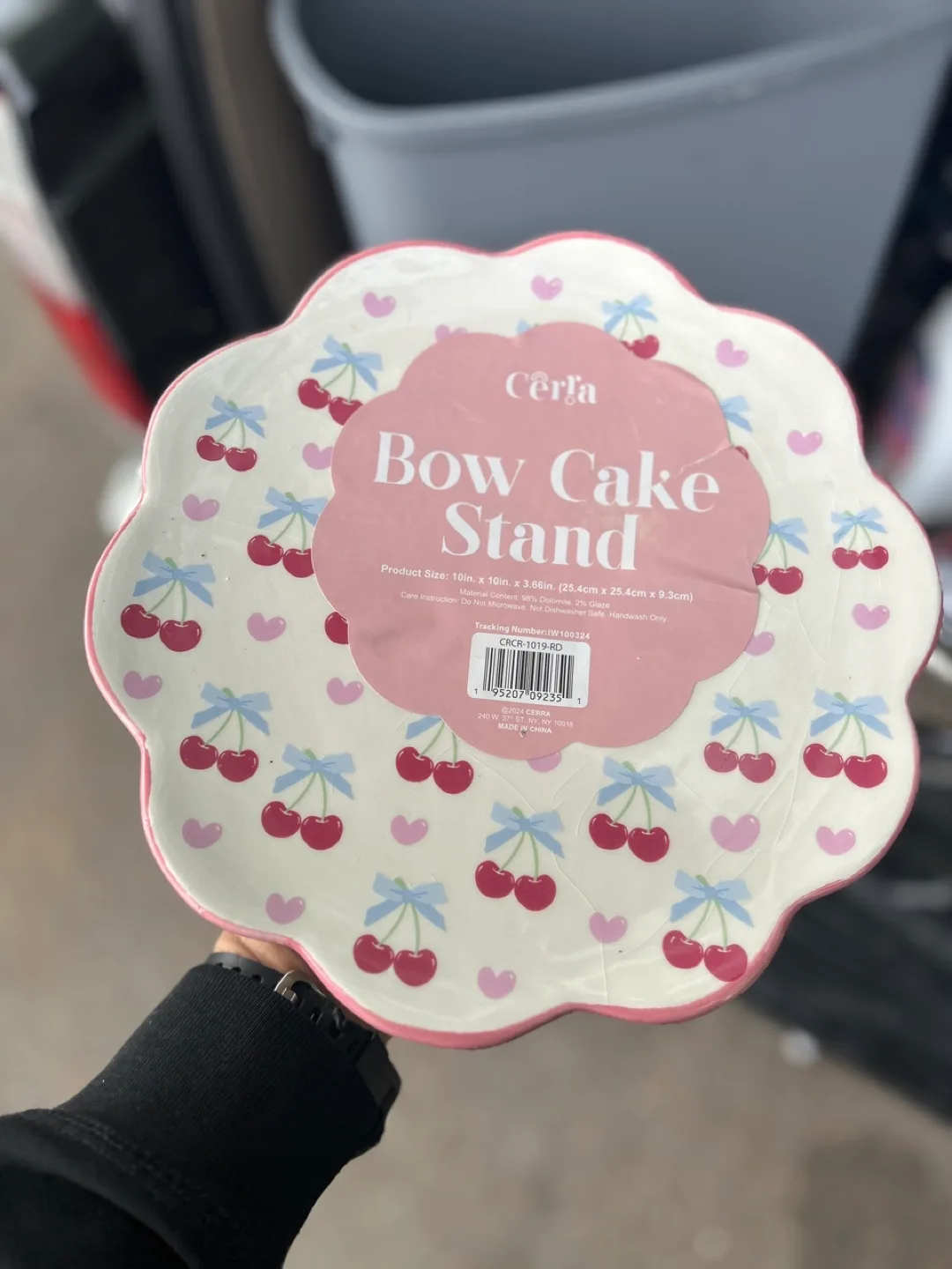 Ceria Bow Cake Stand - Pink Cherry Design image indicator(2)