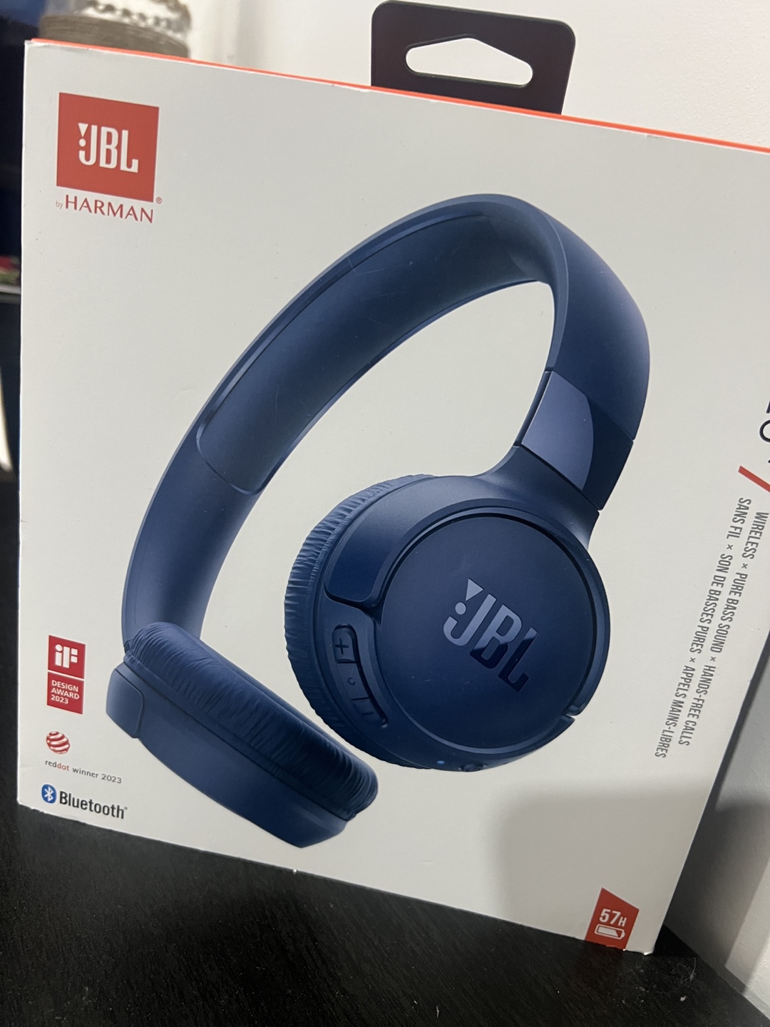 JBL Pure Bass Wireless On-Ear Headphones