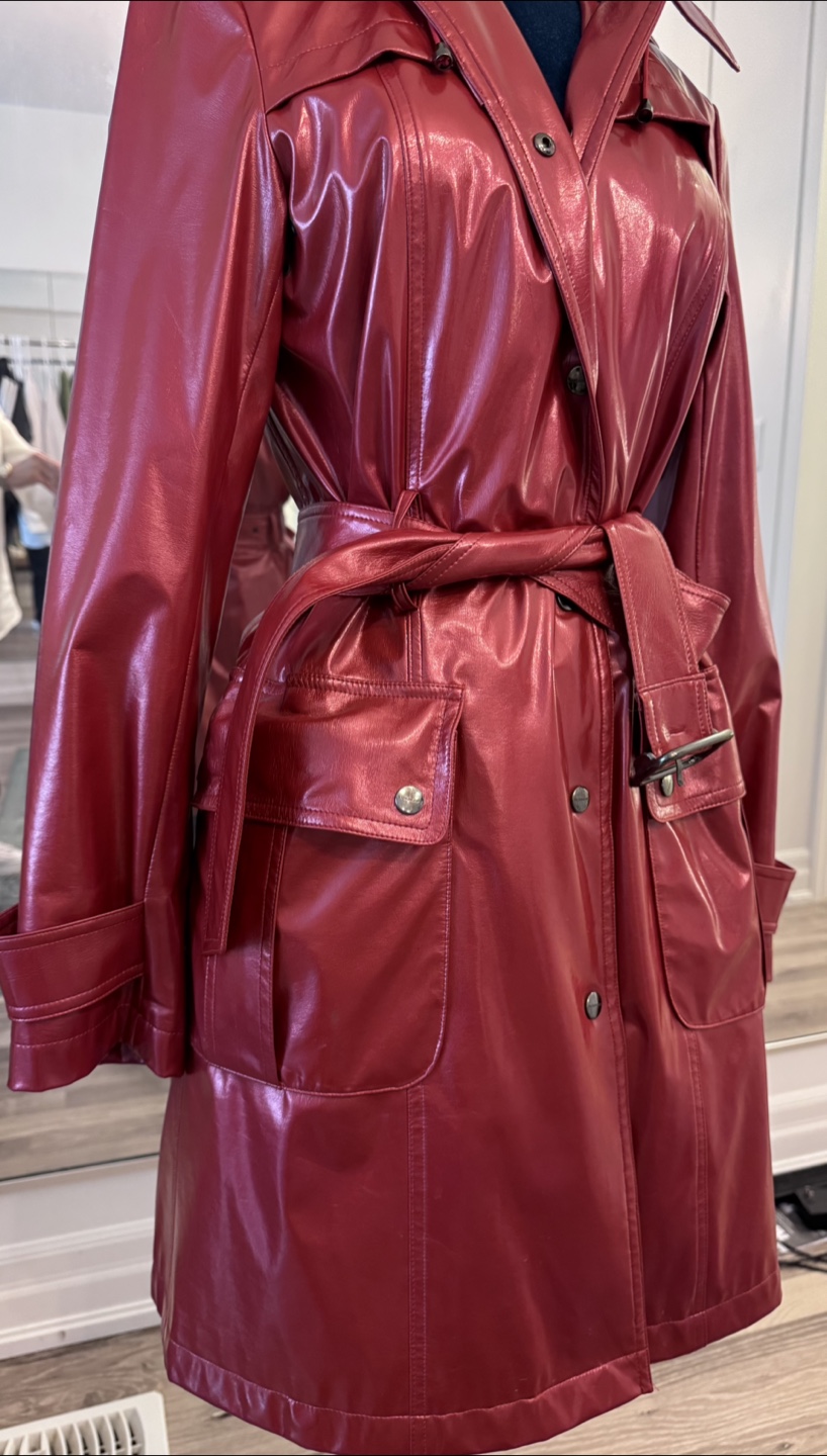 Burberry London Red Trench Coat - photo 3
