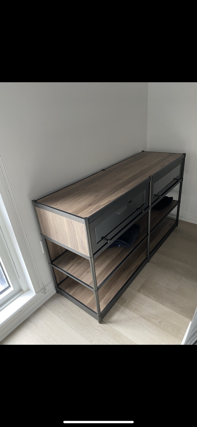 Industrial Style Dresser/TV stand - Shelving Unit with Drawers - photo 2