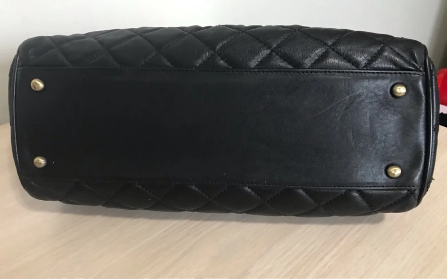 MCM Black Quilted Leather Chain Bag image indicator(4)