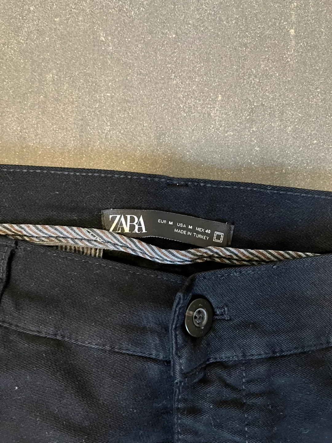 Men's Zara Black Chino Trousers - Size M image indicator(2)