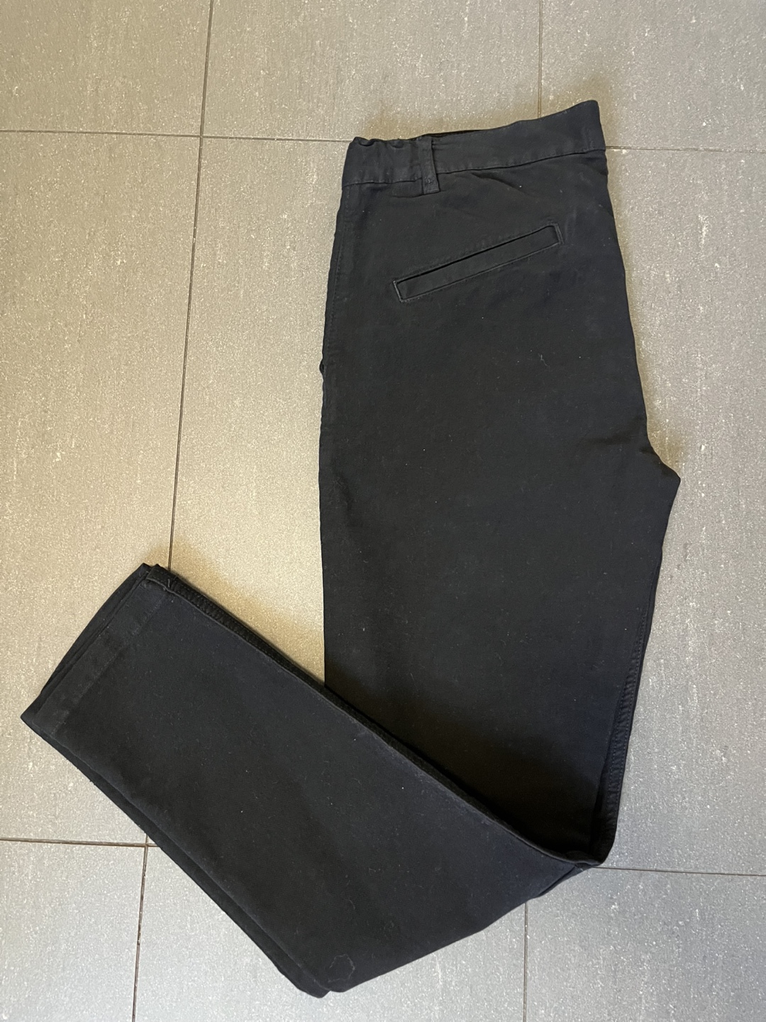 Men's Zara Black Chino Trousers - Size M - photo 3