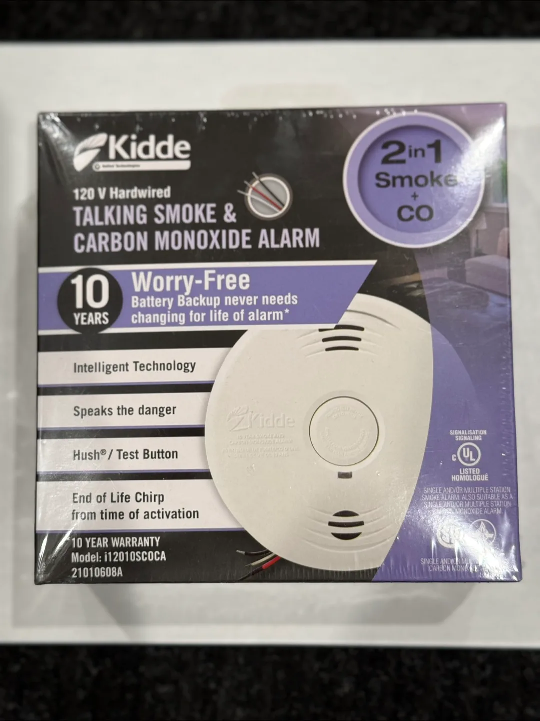 Kidde 112010SCOCA 2-in-1 Talking Smoke and Carbon Monoxide Alarm thumbnail
