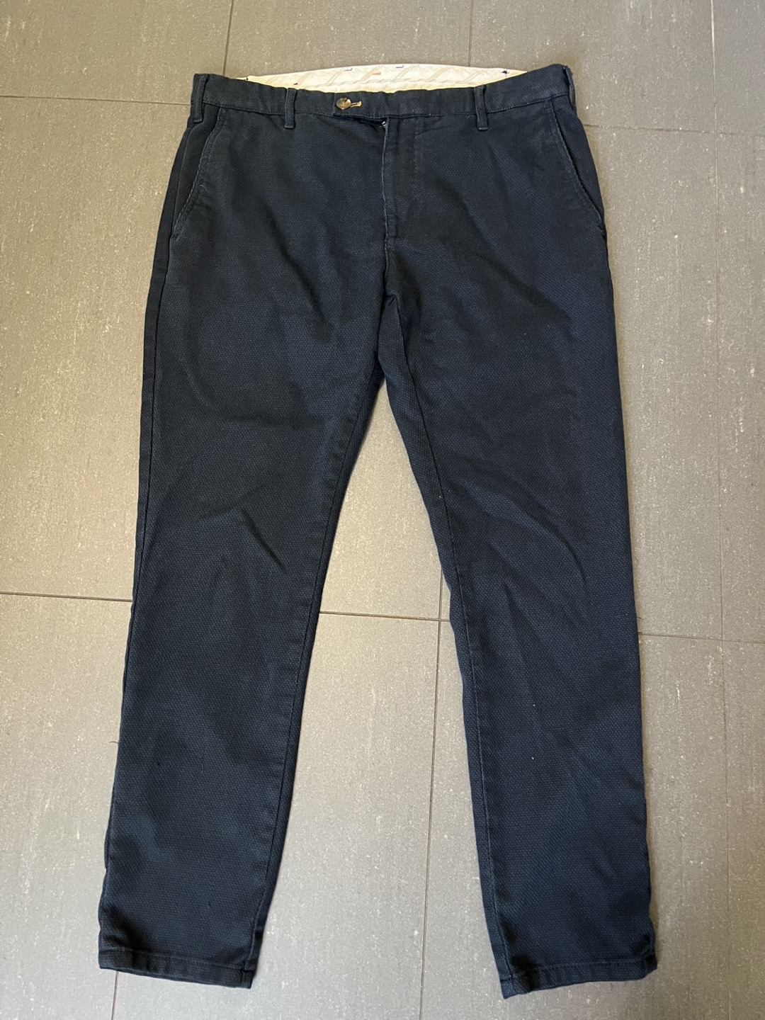 Zara Men's Size 34 Dark Blur Chino Trousers