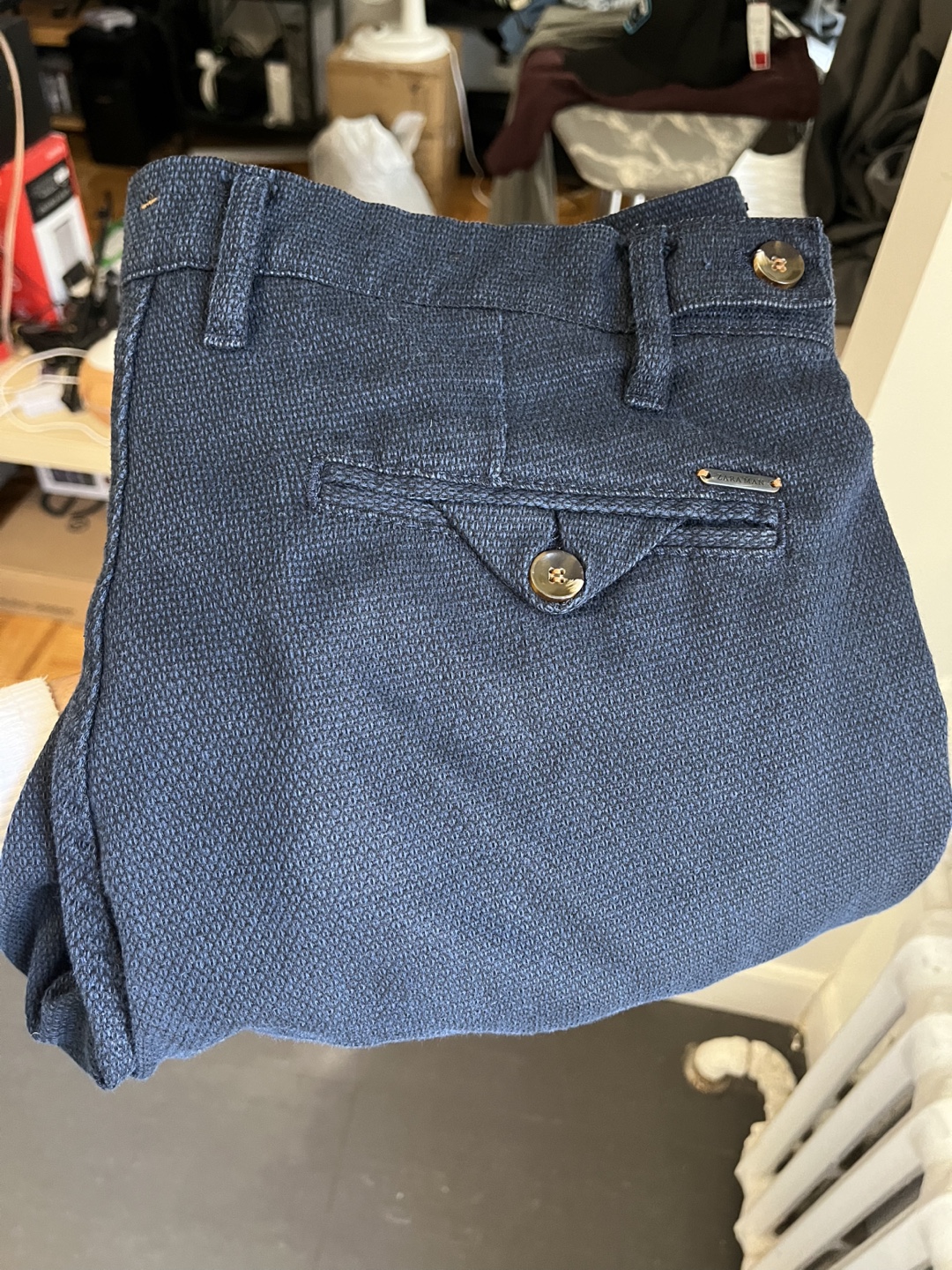 Zara Men's Size 34 Dark Blur Chino Trousers - photo 4
