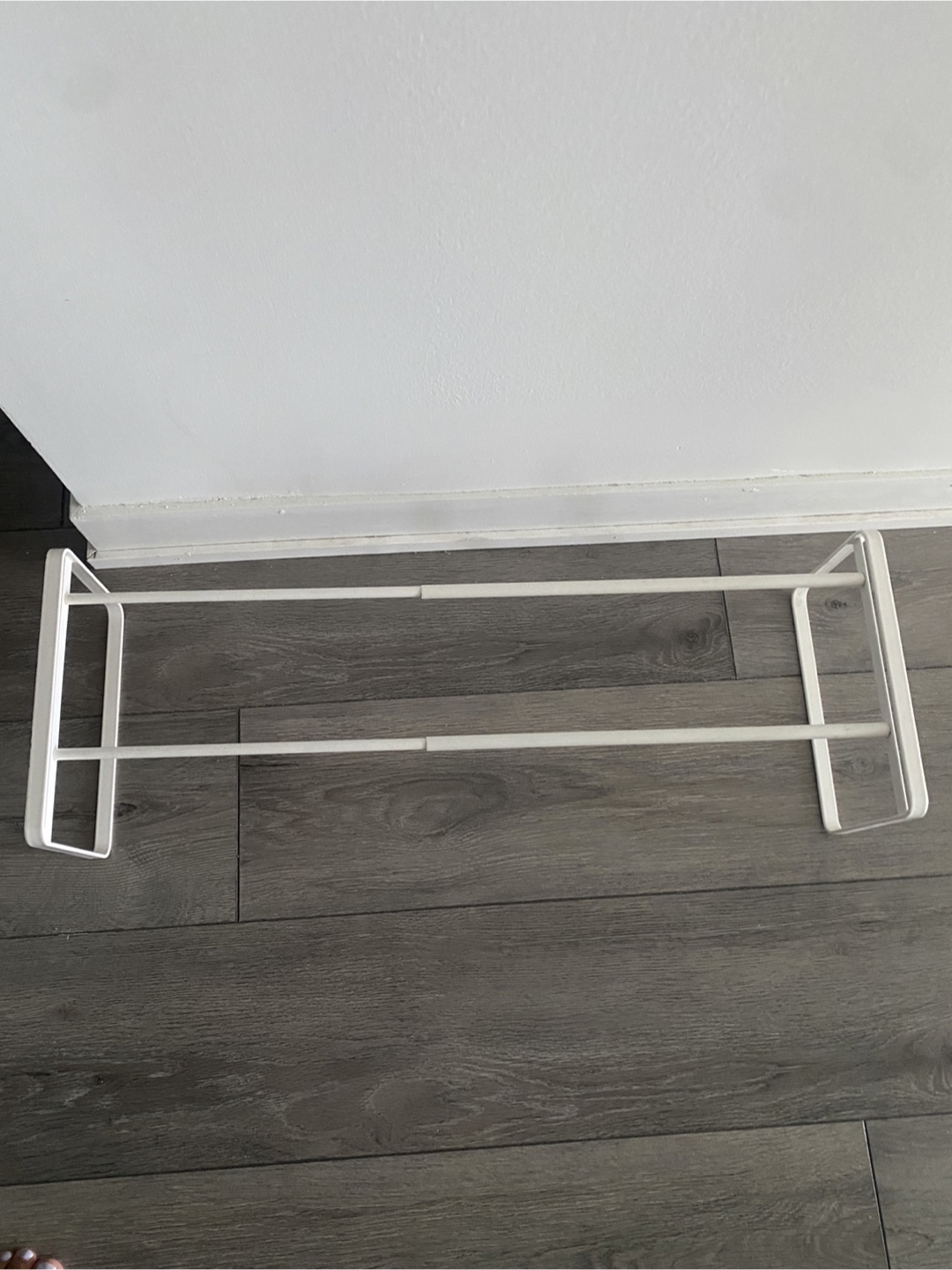 Adjustable White Metal Shoe Rack Organizer - photo 4