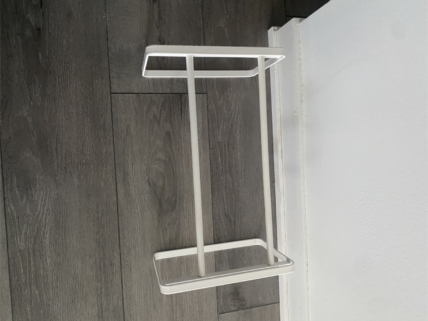 Adjustable White Metal Shoe Rack Organizer - photo 2