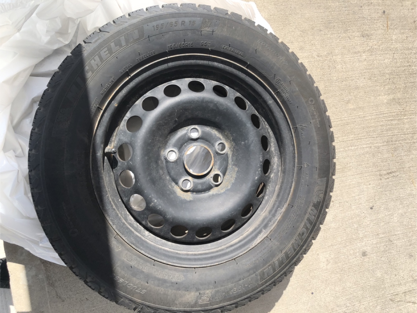 Michelin Winter Tires on rims