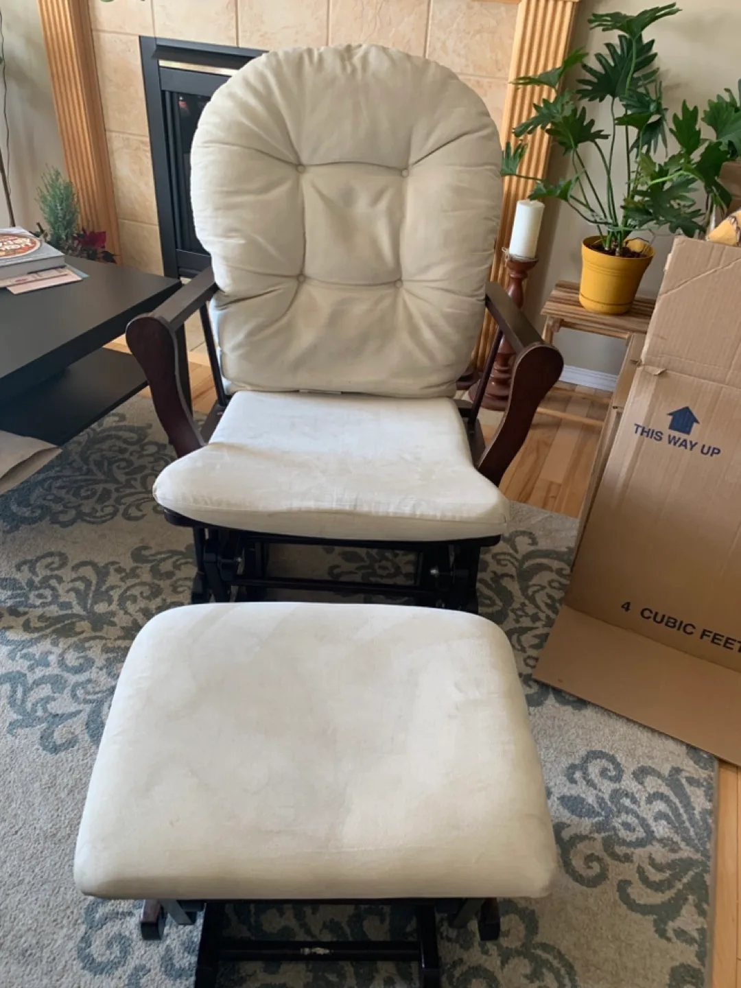 Glider Chair and gliding footstool thumbnail