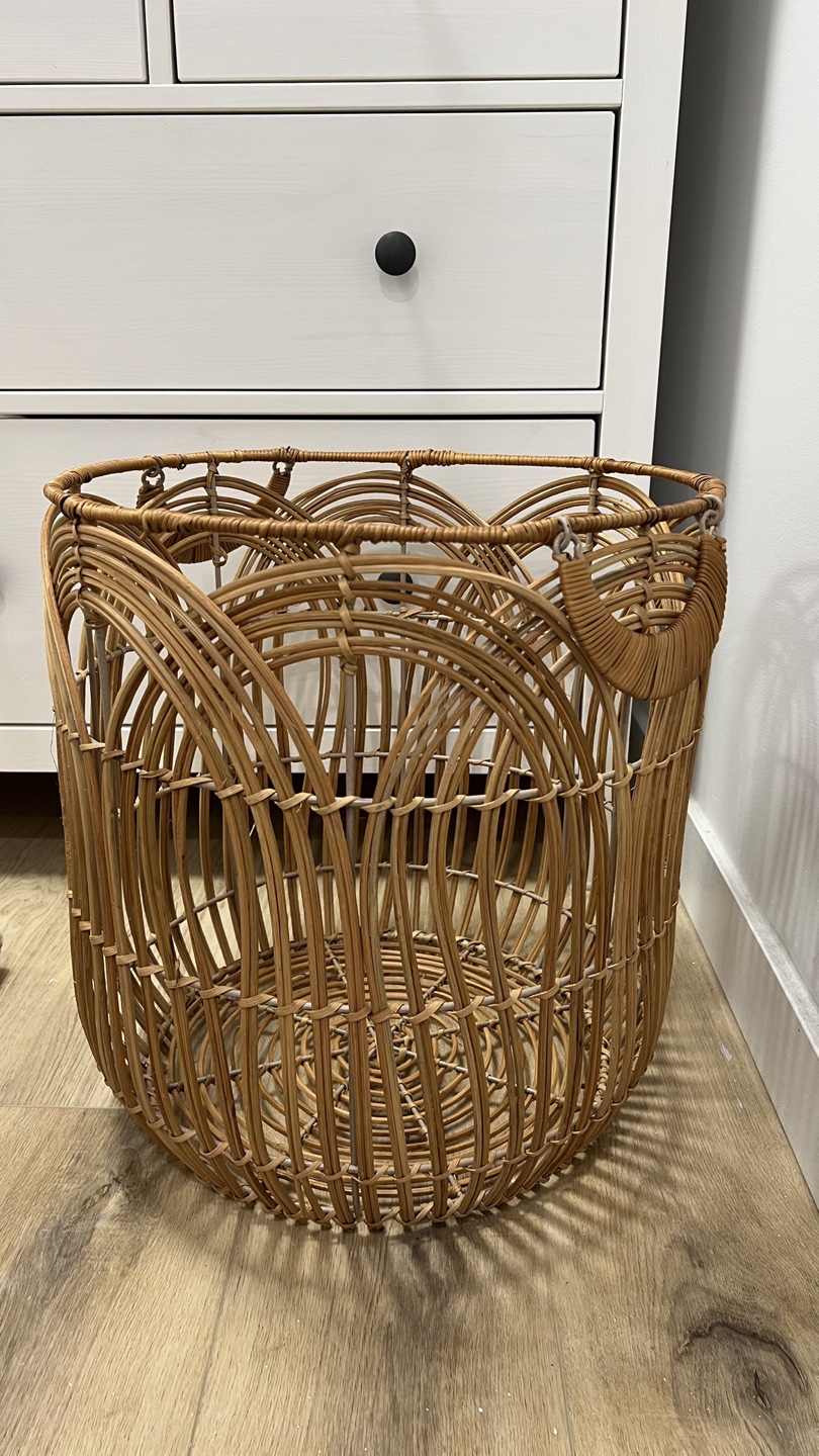 Wicker Basket with Handles