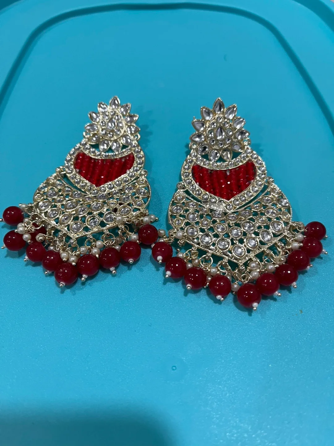 Elegant Indian Jhumka Earrings image indicator(2)