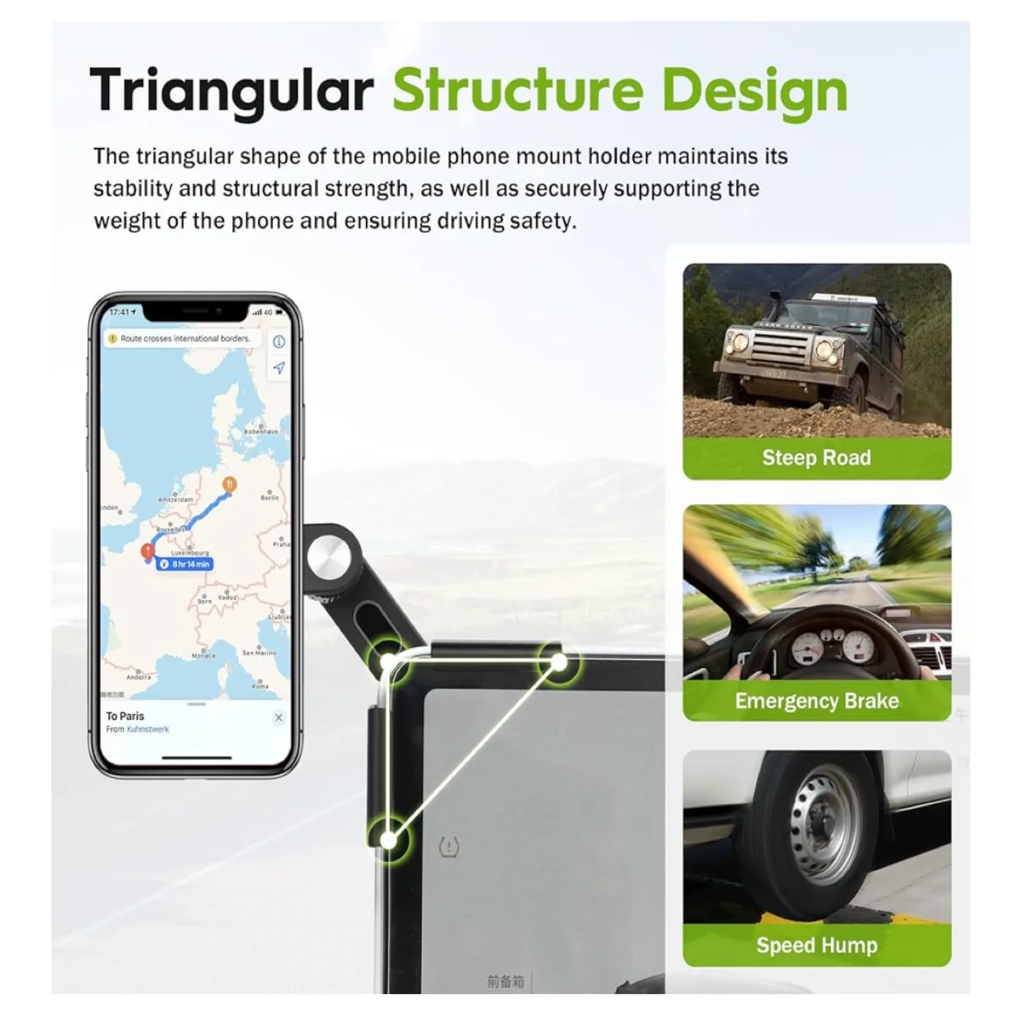 Tesla Holder phone magnetic image indicator(3)