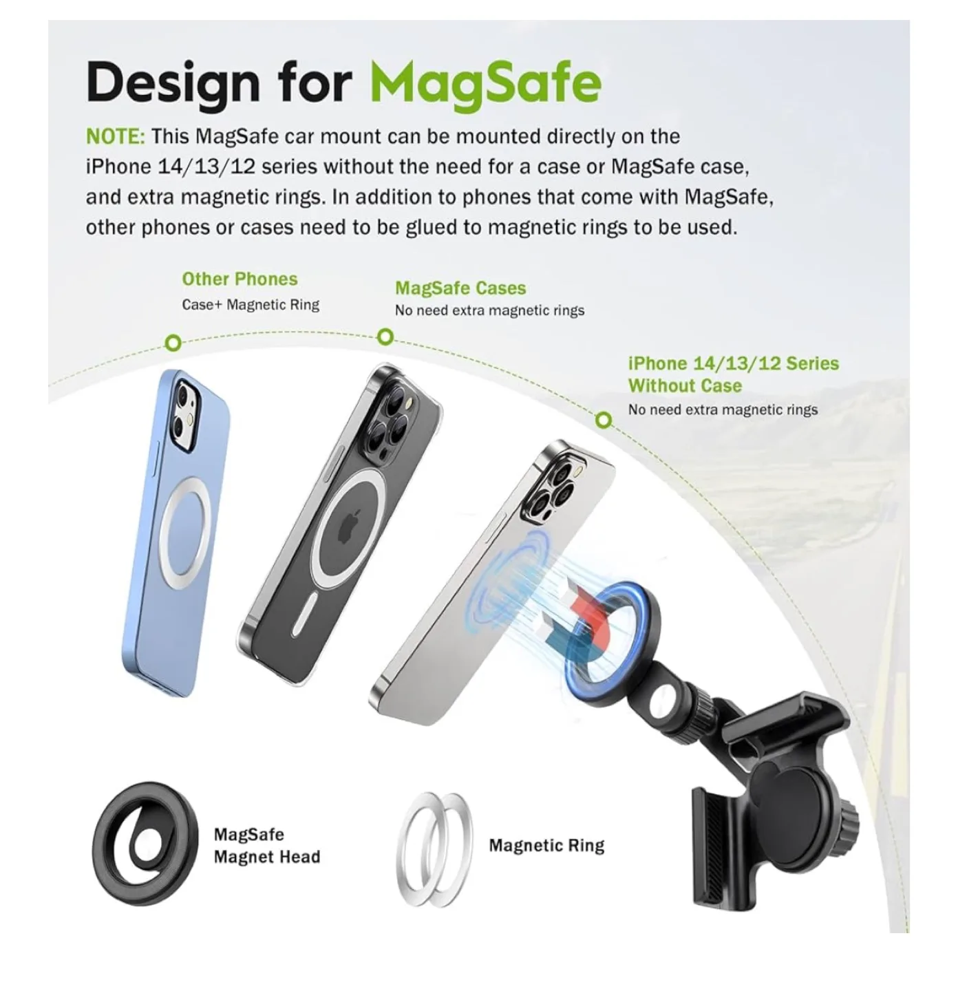 Tesla Holder phone magnetic image indicator(4)