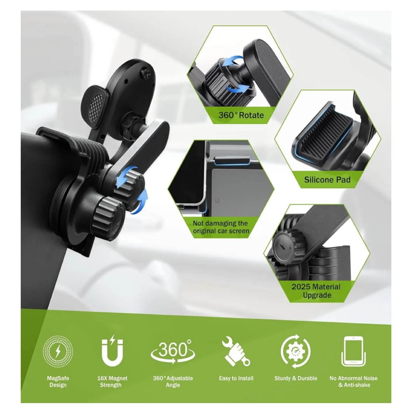 Tesla Holder phone magnetic image indicator(5)