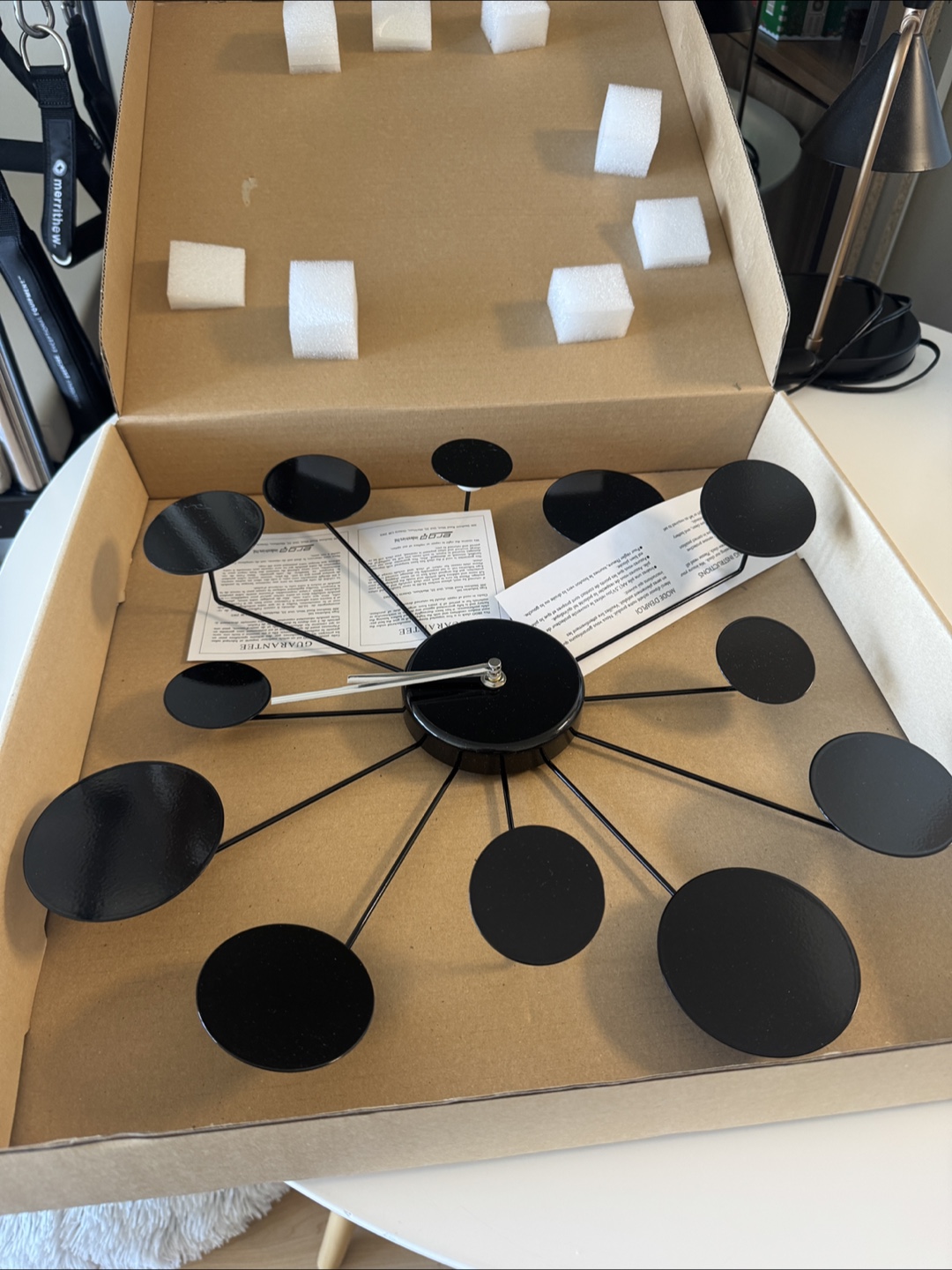 Modern Black Circle Wall Clock