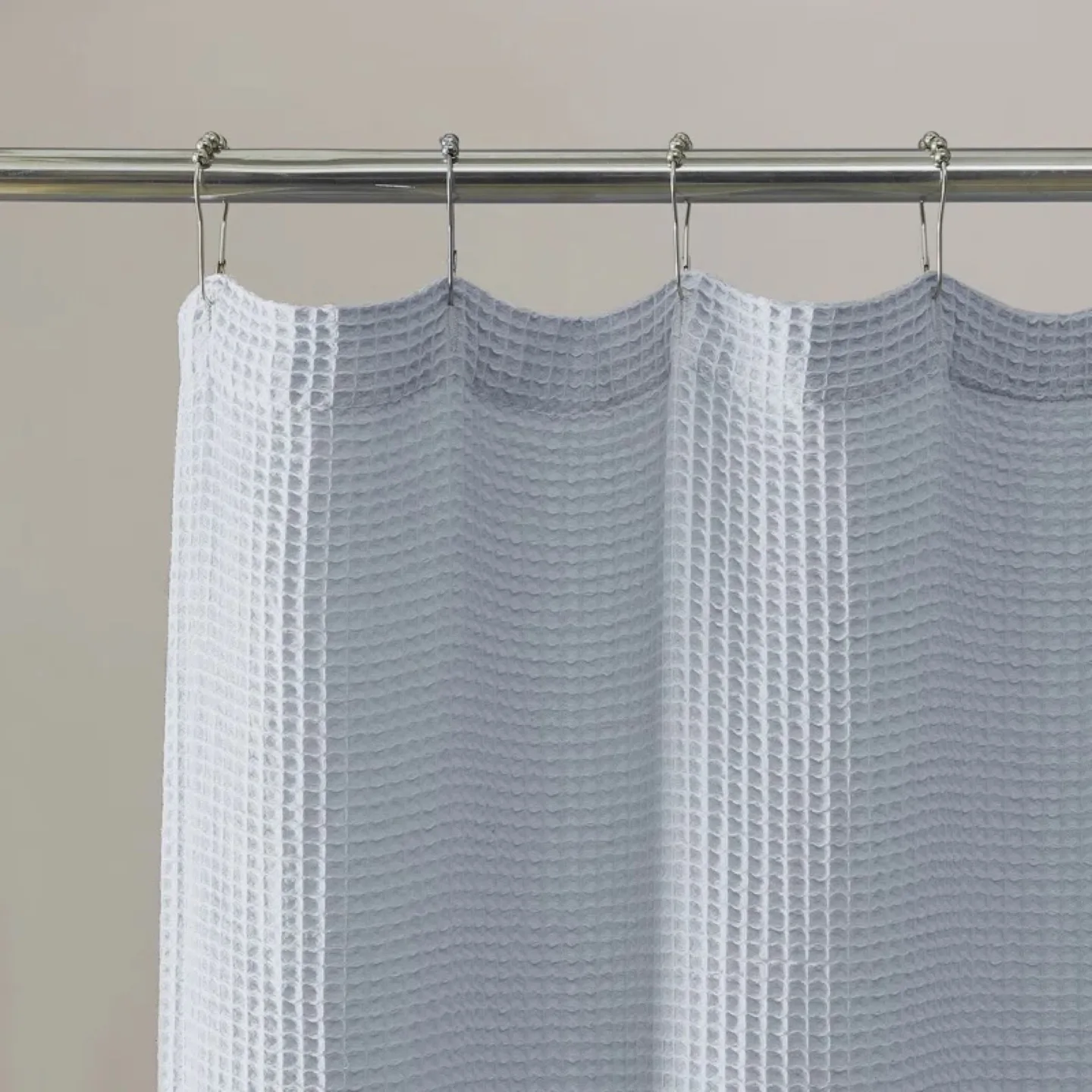 Calvin Klein Waffle Shower Curtain - Light Blue image indicator(3)