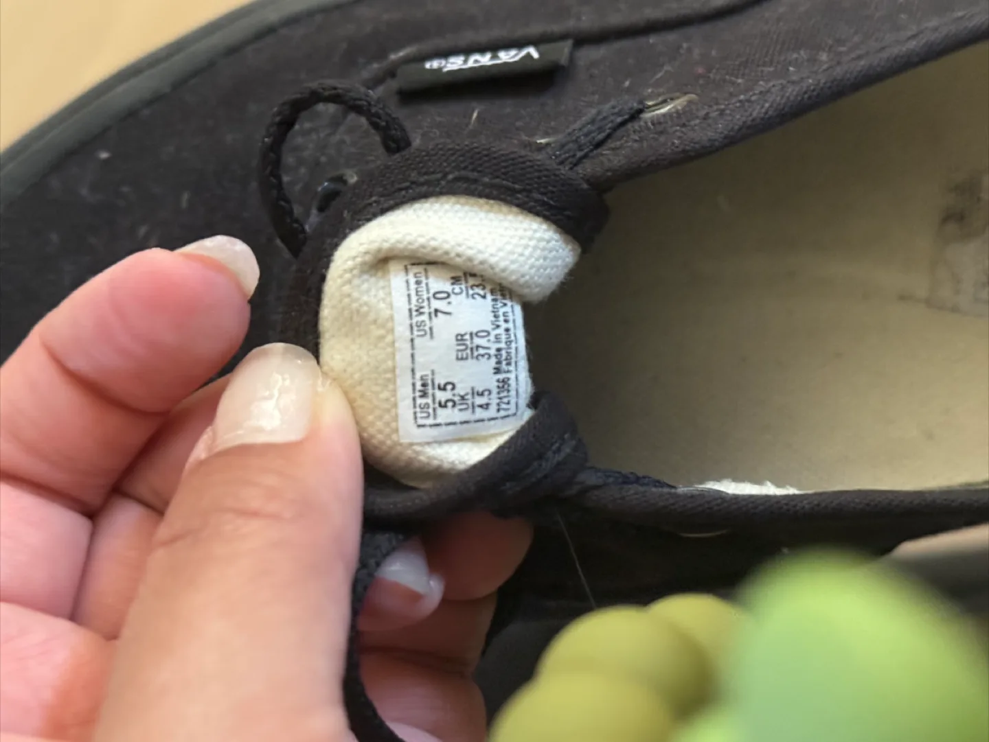 Vans Black Canvas Sneakers - Women's 7 image indicator(4)